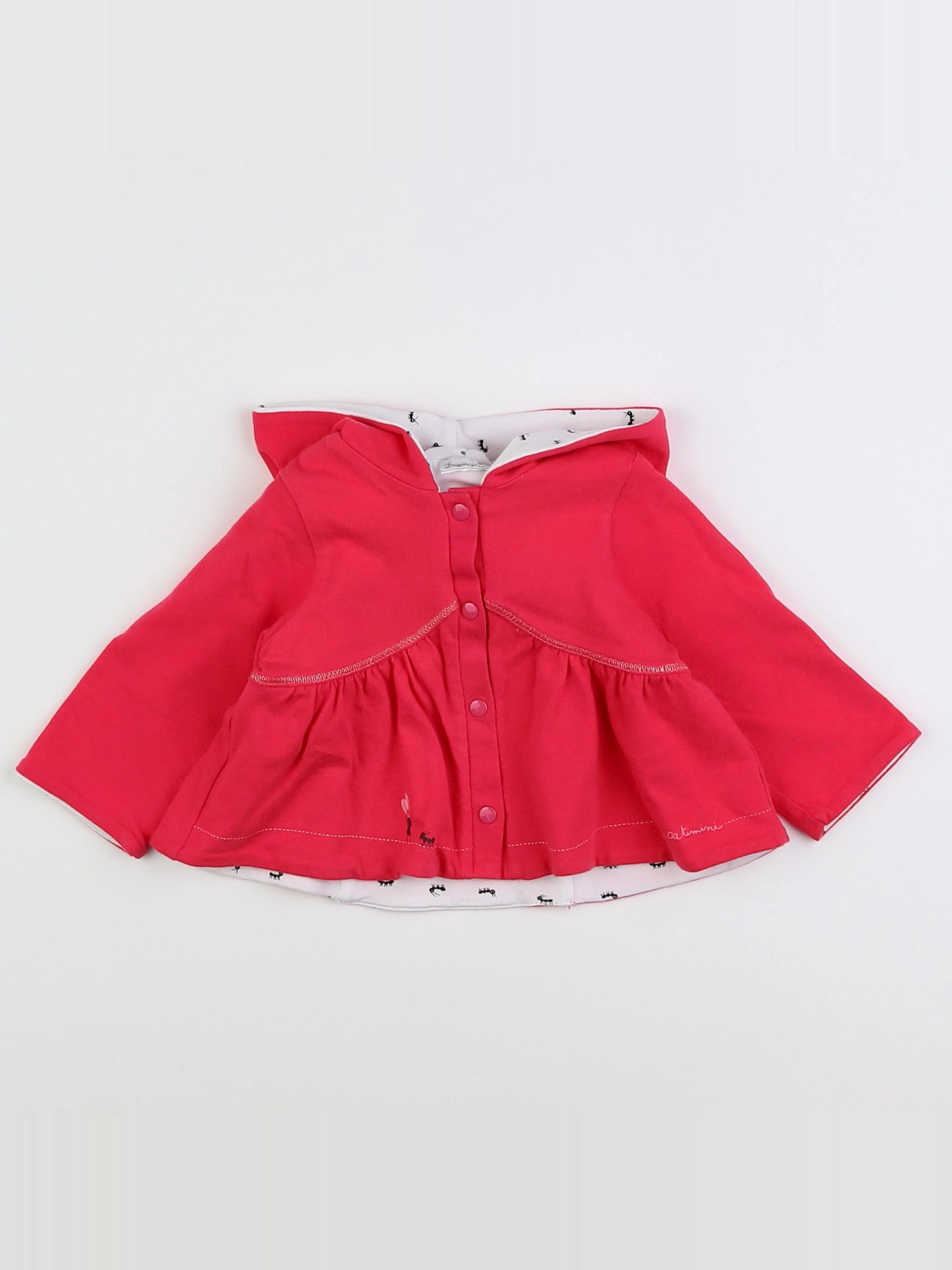 Catimini - sweat réversible rose - 3 mois