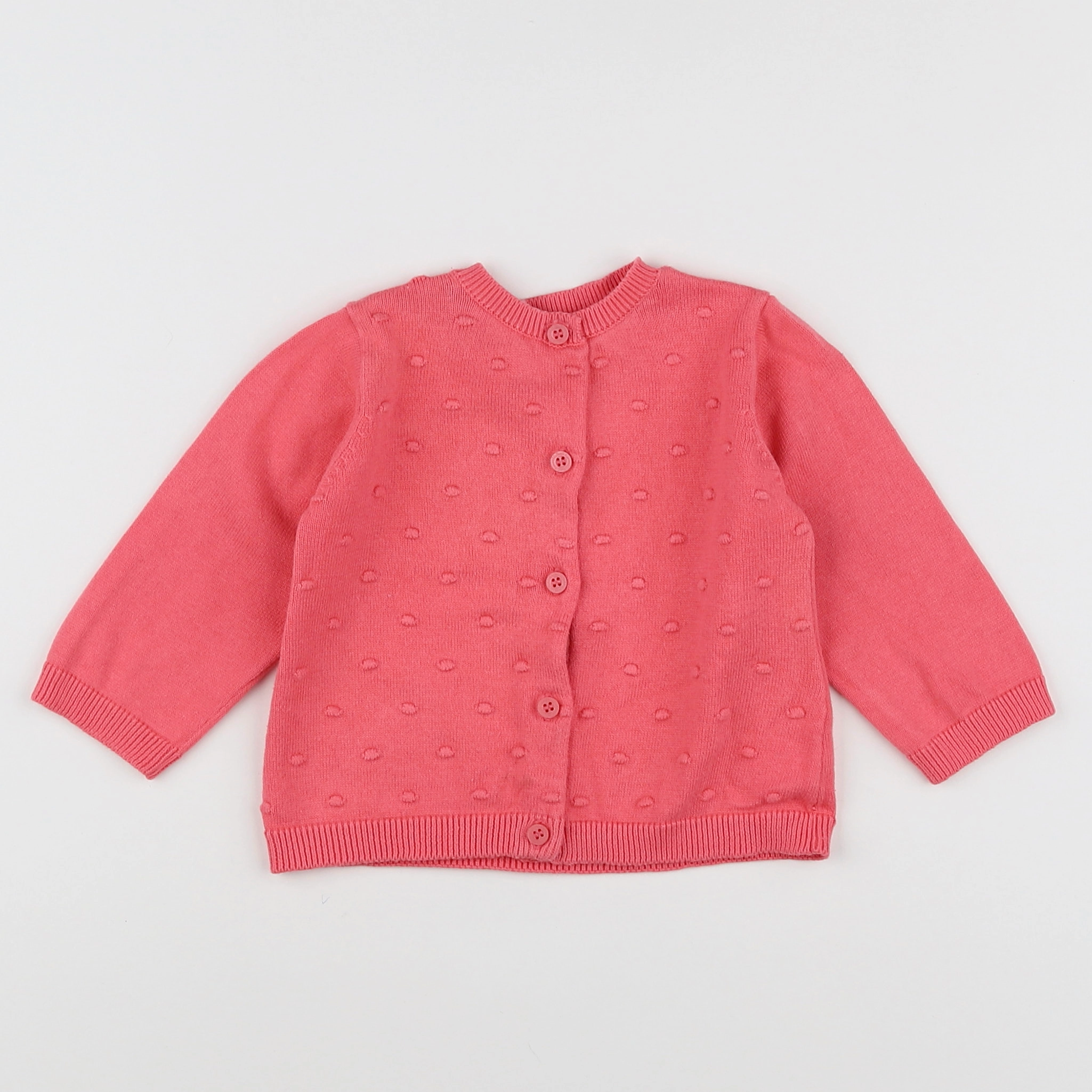 Cadet Rousselle - gilet rose - 6 mois