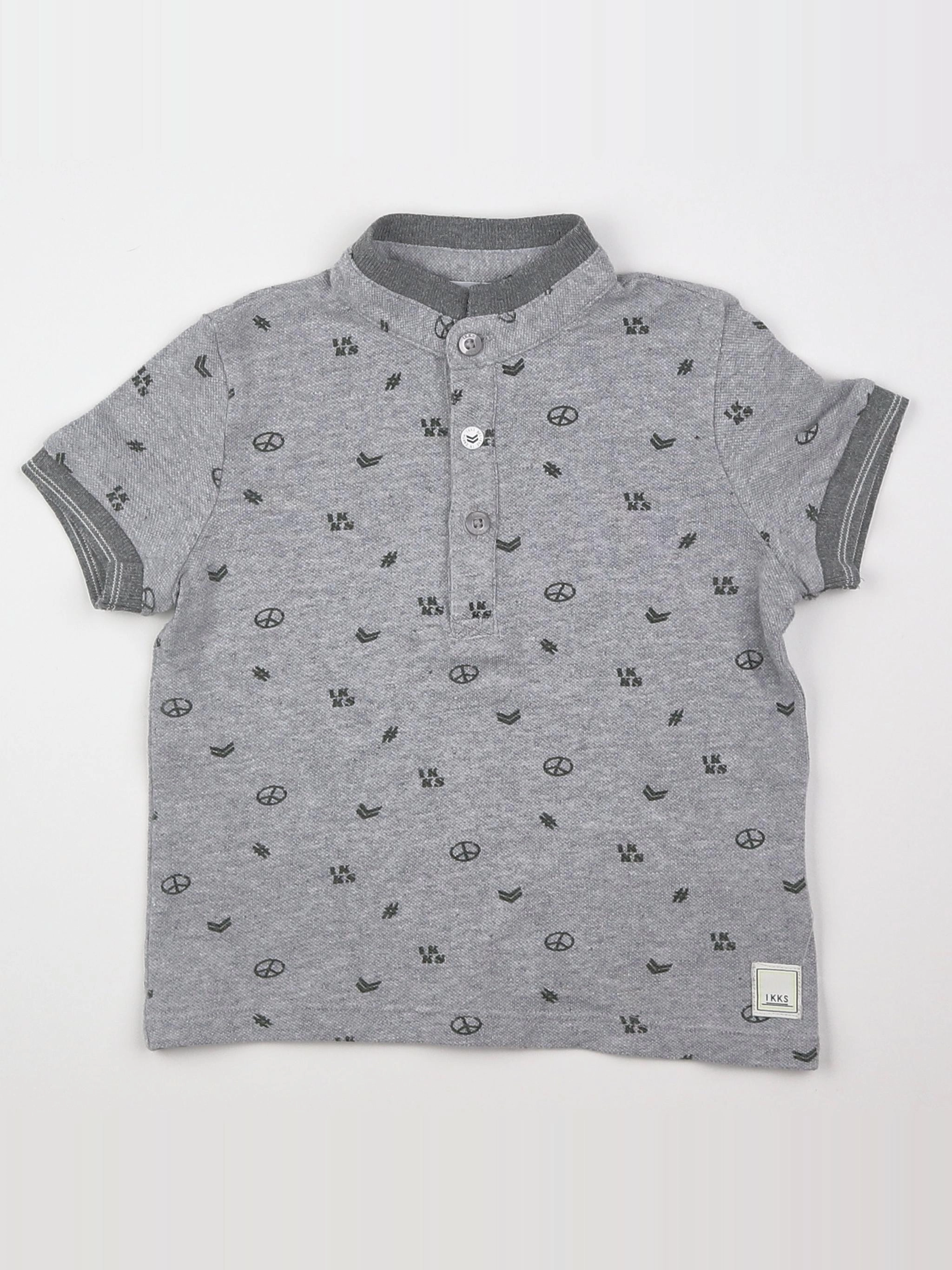 IKKS - polo gris - 18 mois