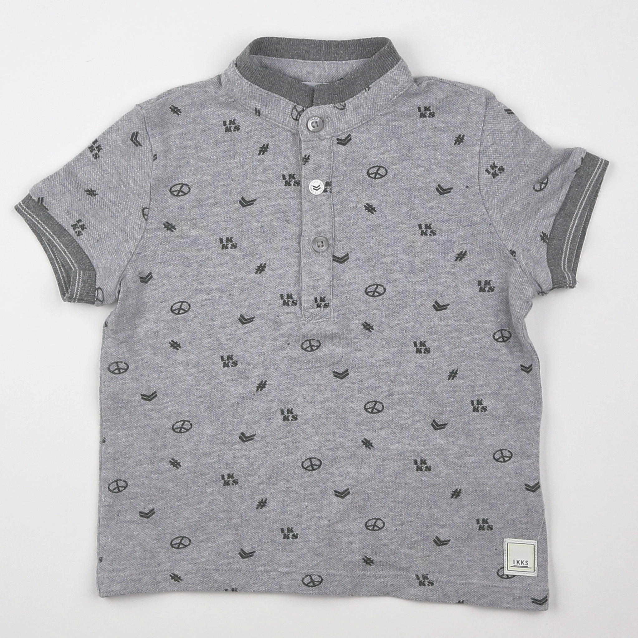 IKKS - polo gris - 18 mois