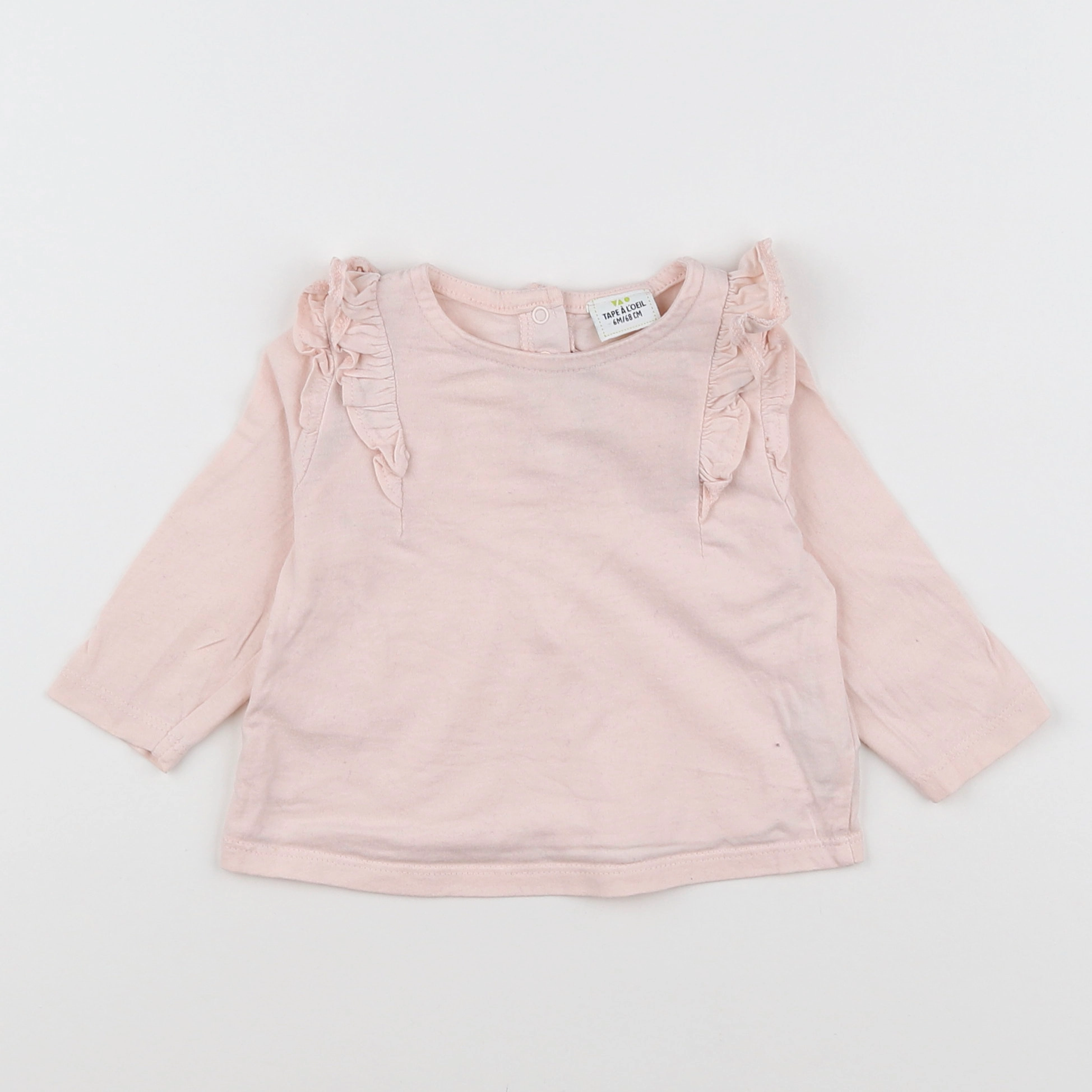 Tape à l'oeil - tee-shirt rose - 6 mois