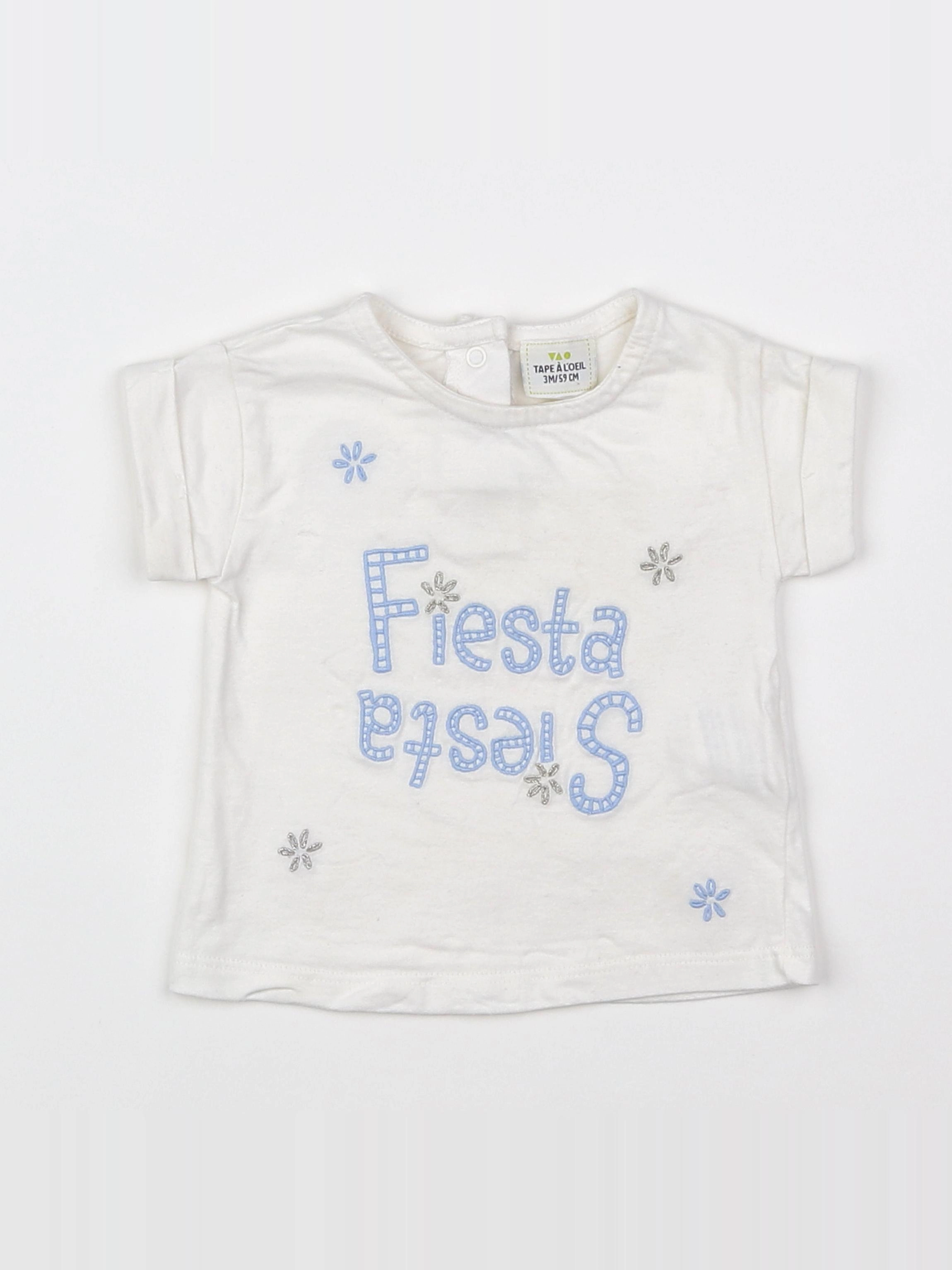 Tape à l'oeil - tee-shirt beige - 3 mois