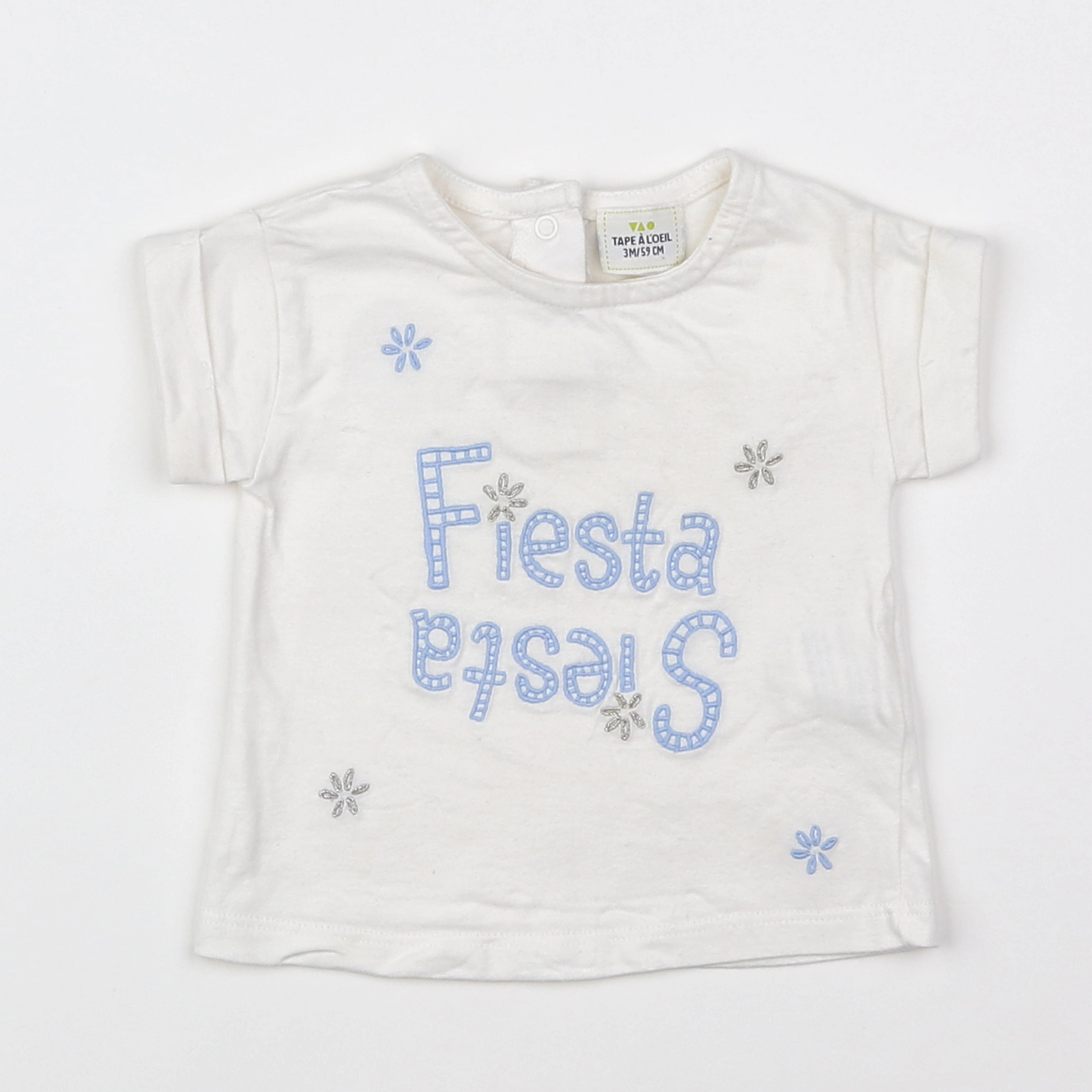 Tape à l'oeil - tee-shirt beige - 3 mois