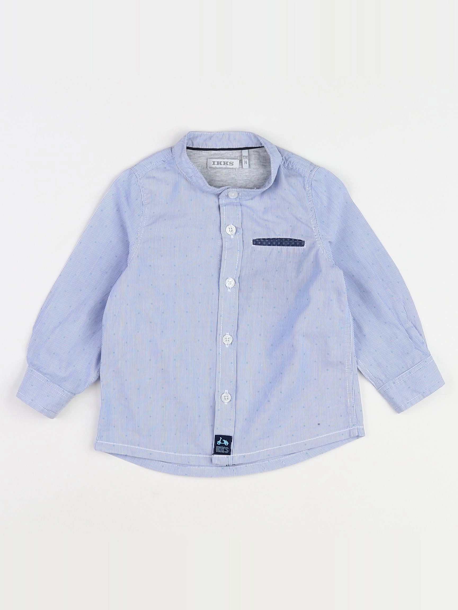 IKKS - chemise bleu - 12 mois