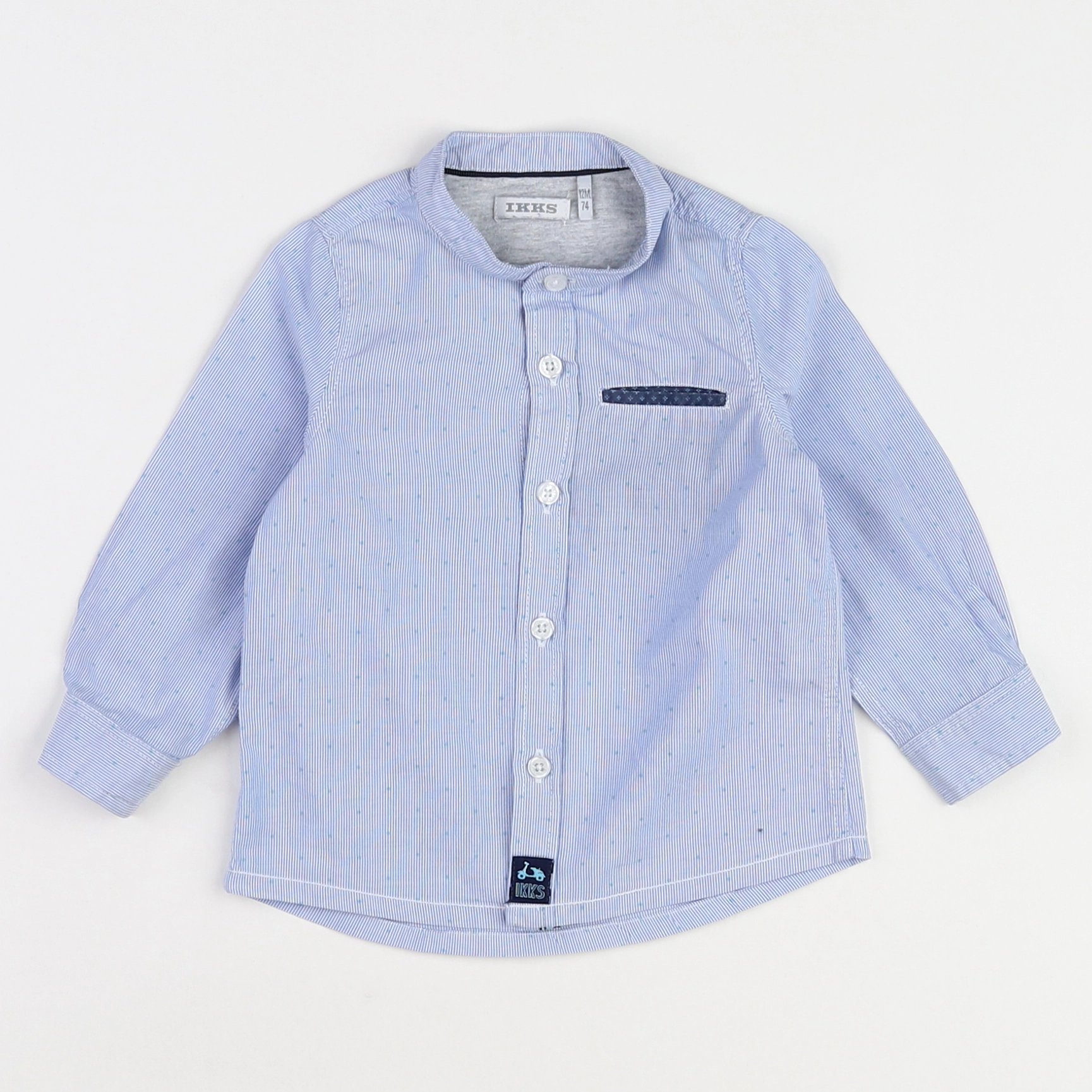 IKKS - chemise bleu - 12 mois