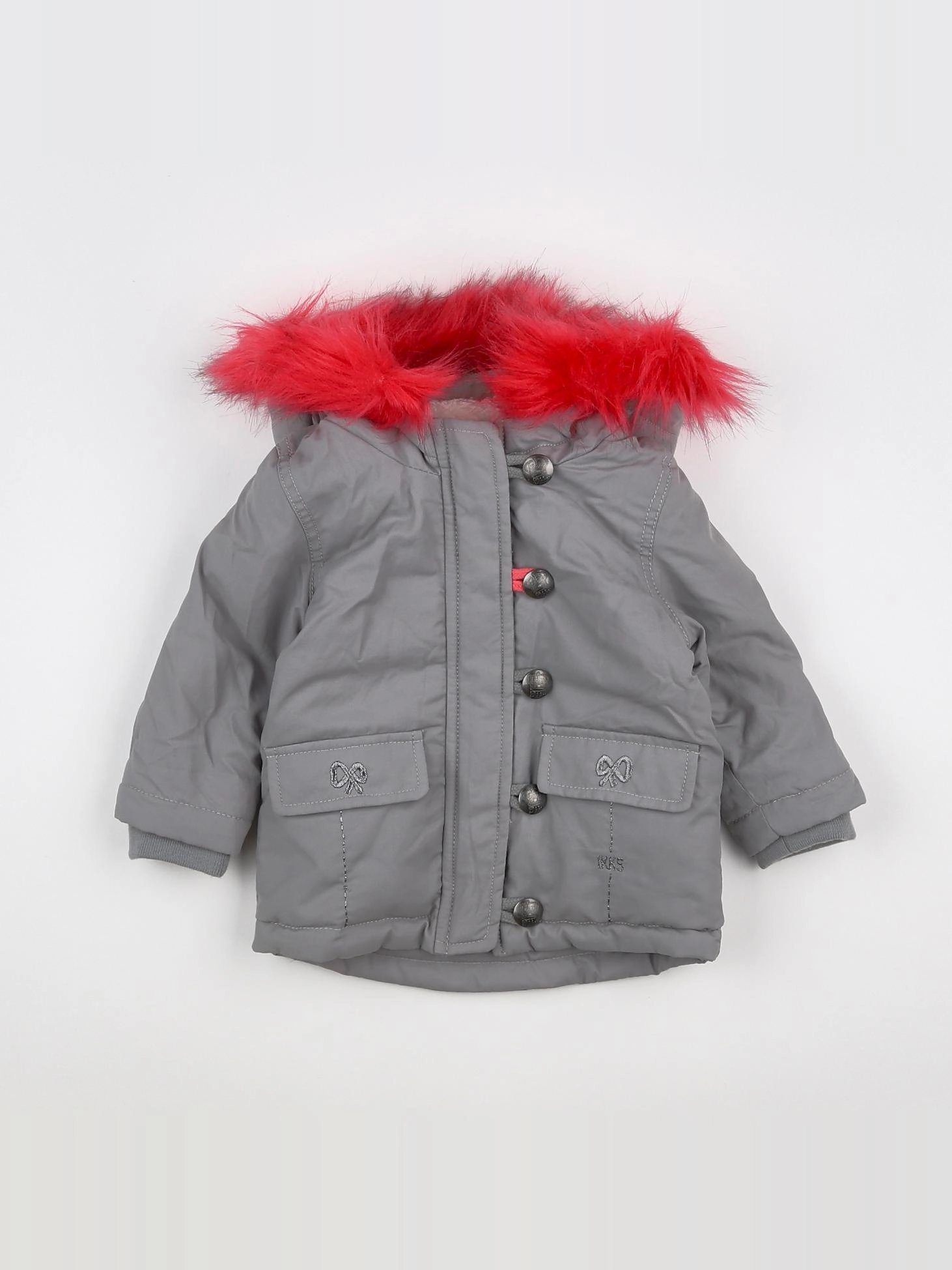 IKKS - parka gris - 6 mois