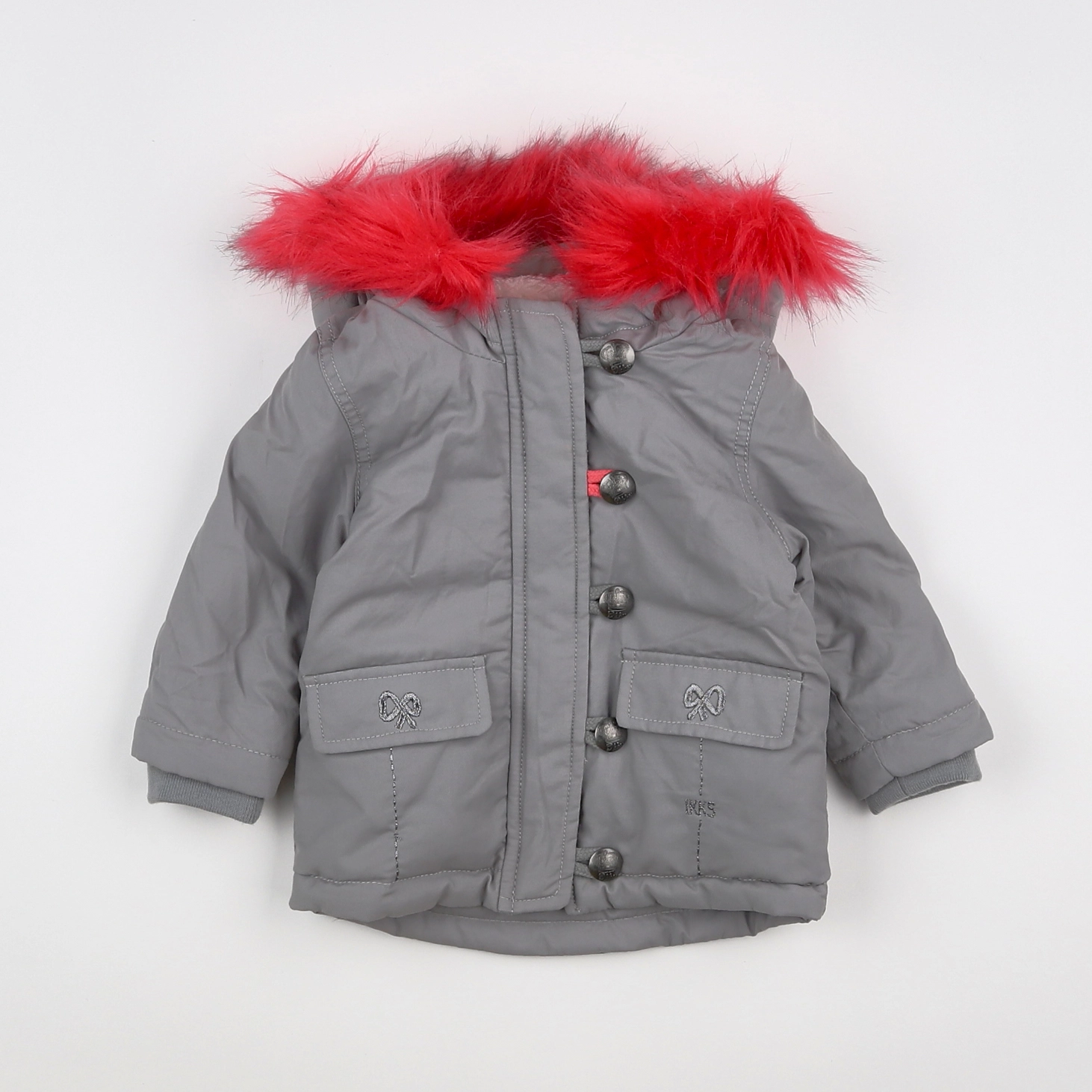 IKKS - parka gris - 6 mois