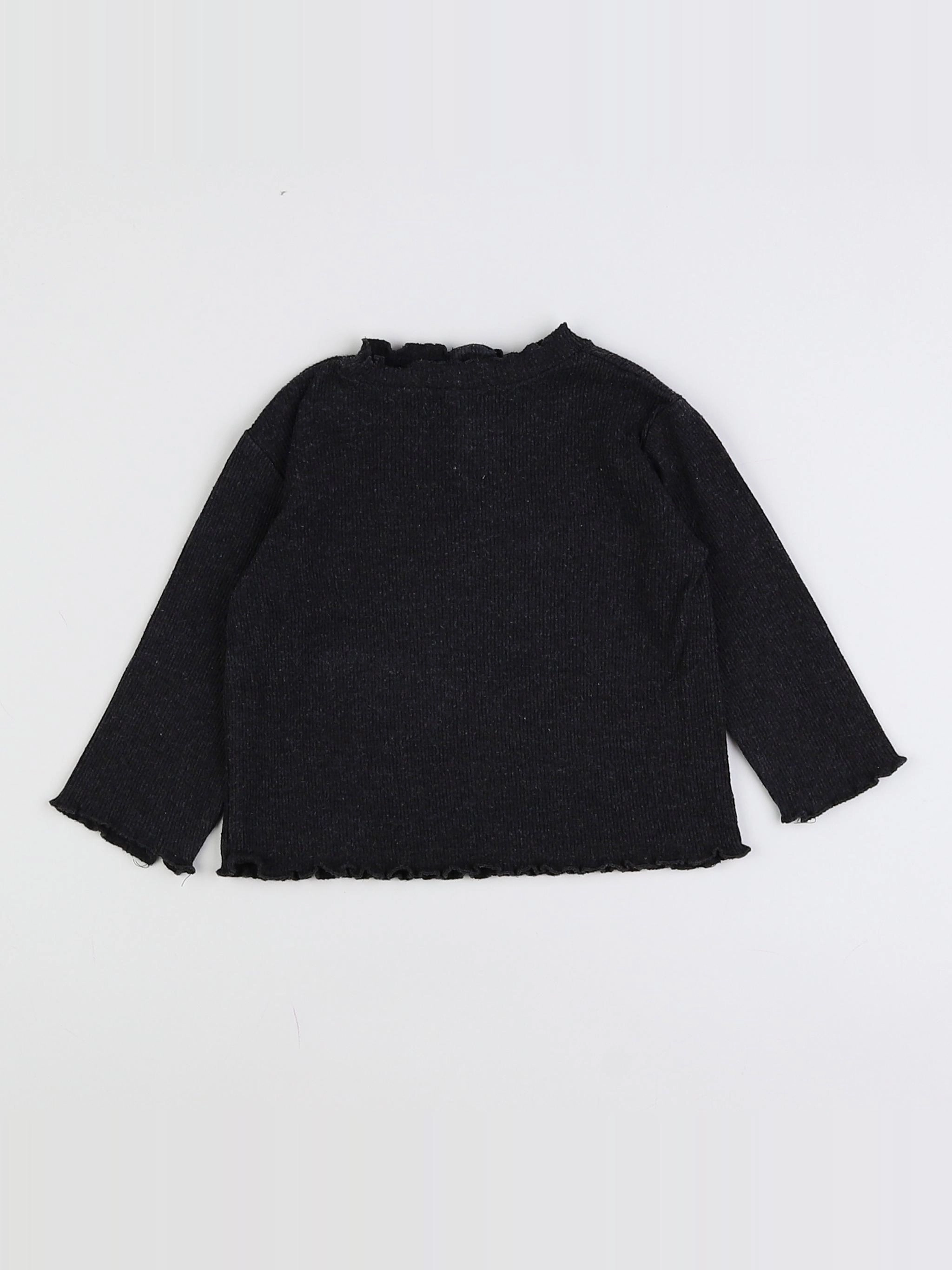 Zara - tee-shirt gris - 3/6 mois