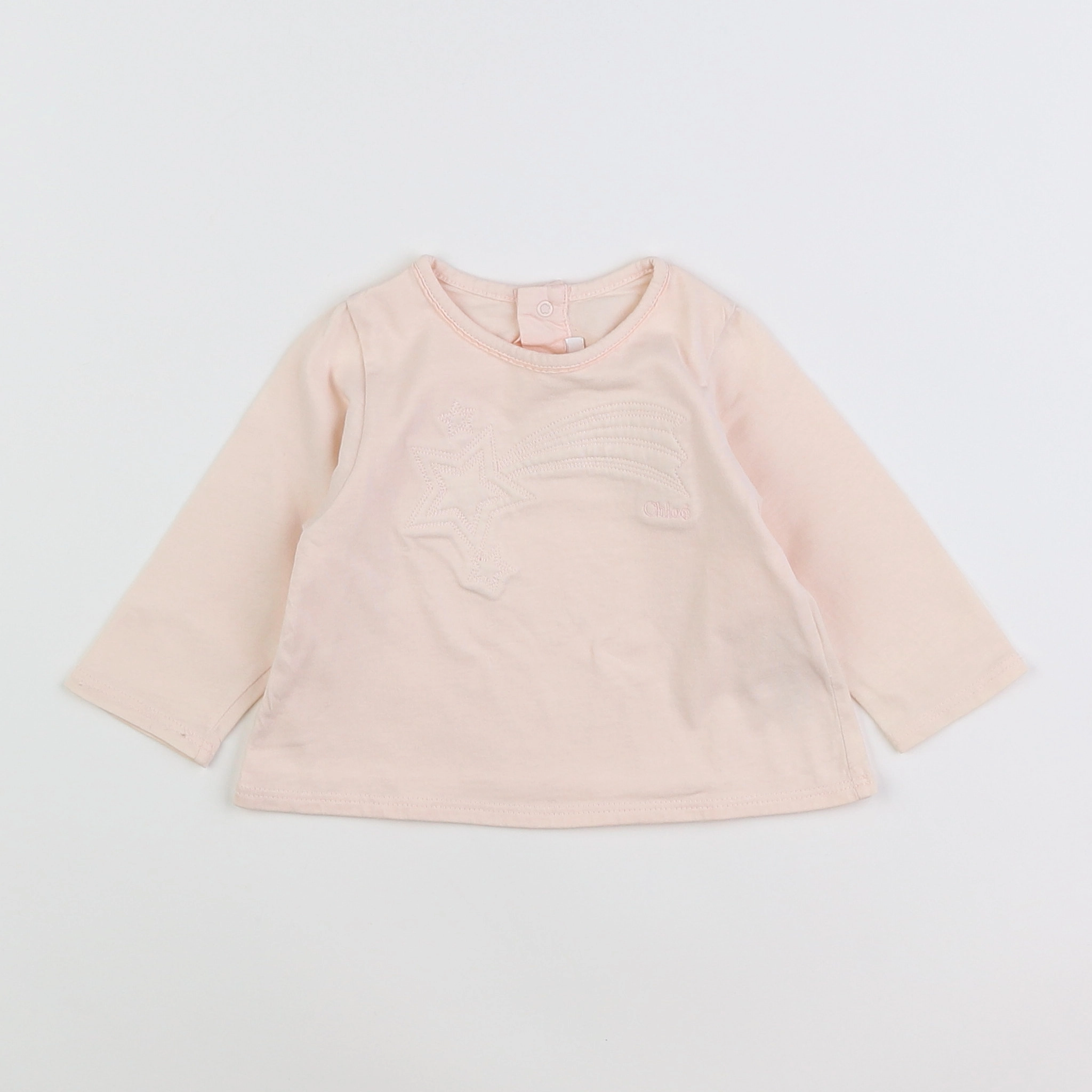 Chloé - tee-shirt rose - 6 mois