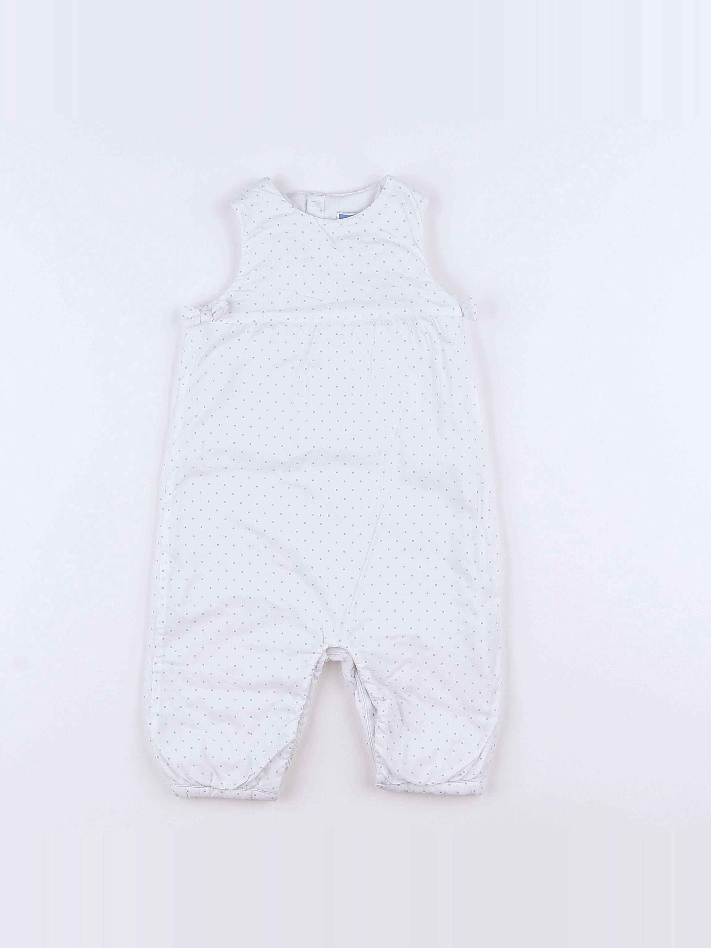 Jacadi - combinaison blanc,argent - 12 mois