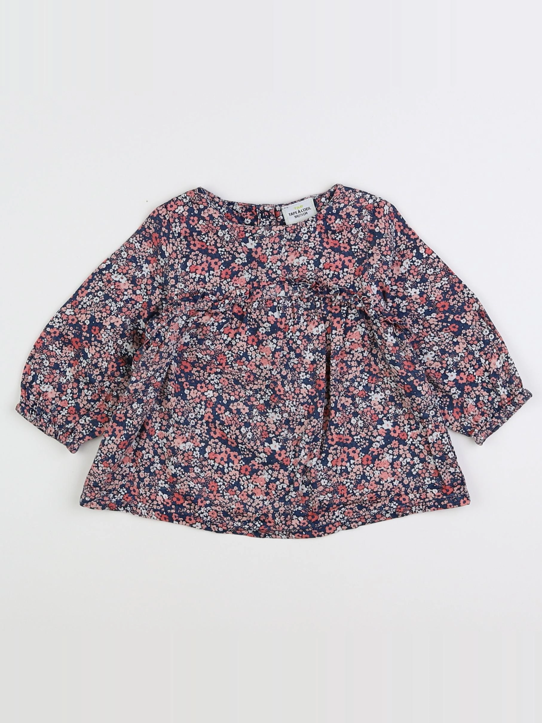 Tape à l'oeil - blouse bleu - 9 mois