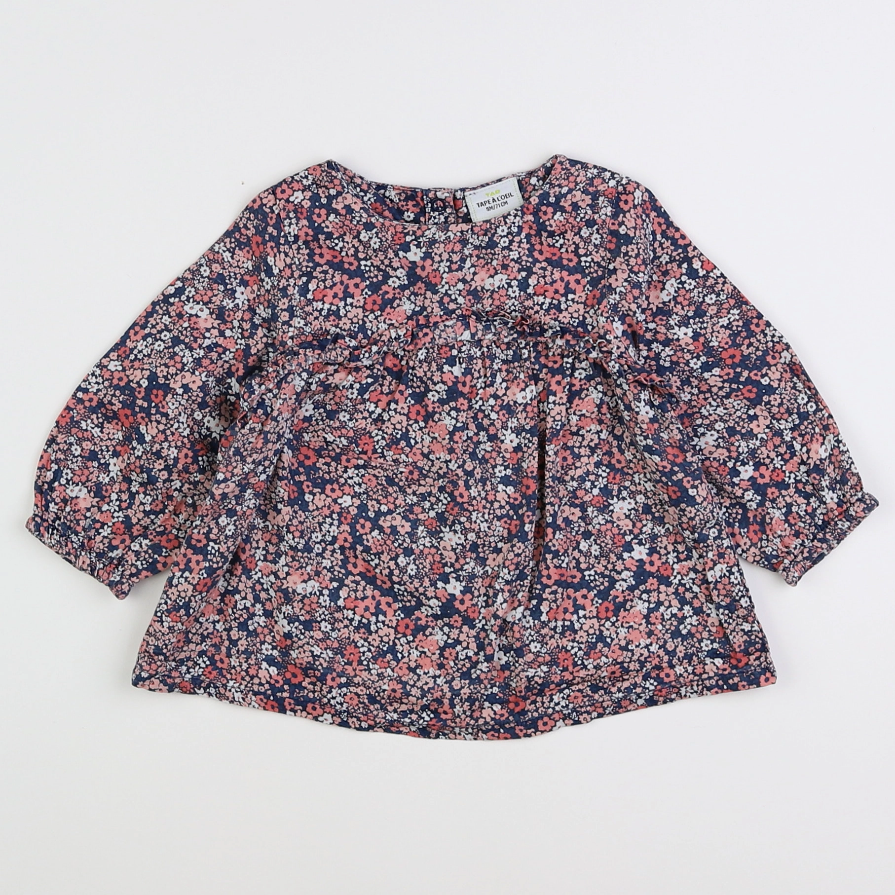 Tape à l'oeil - blouse bleu - 9 mois