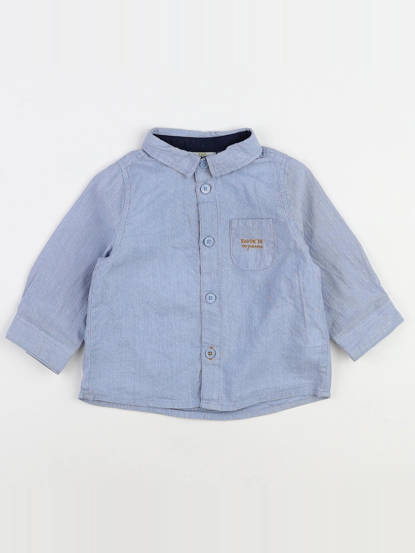 Tape à l'oeil - chemise bleu - 9 mois