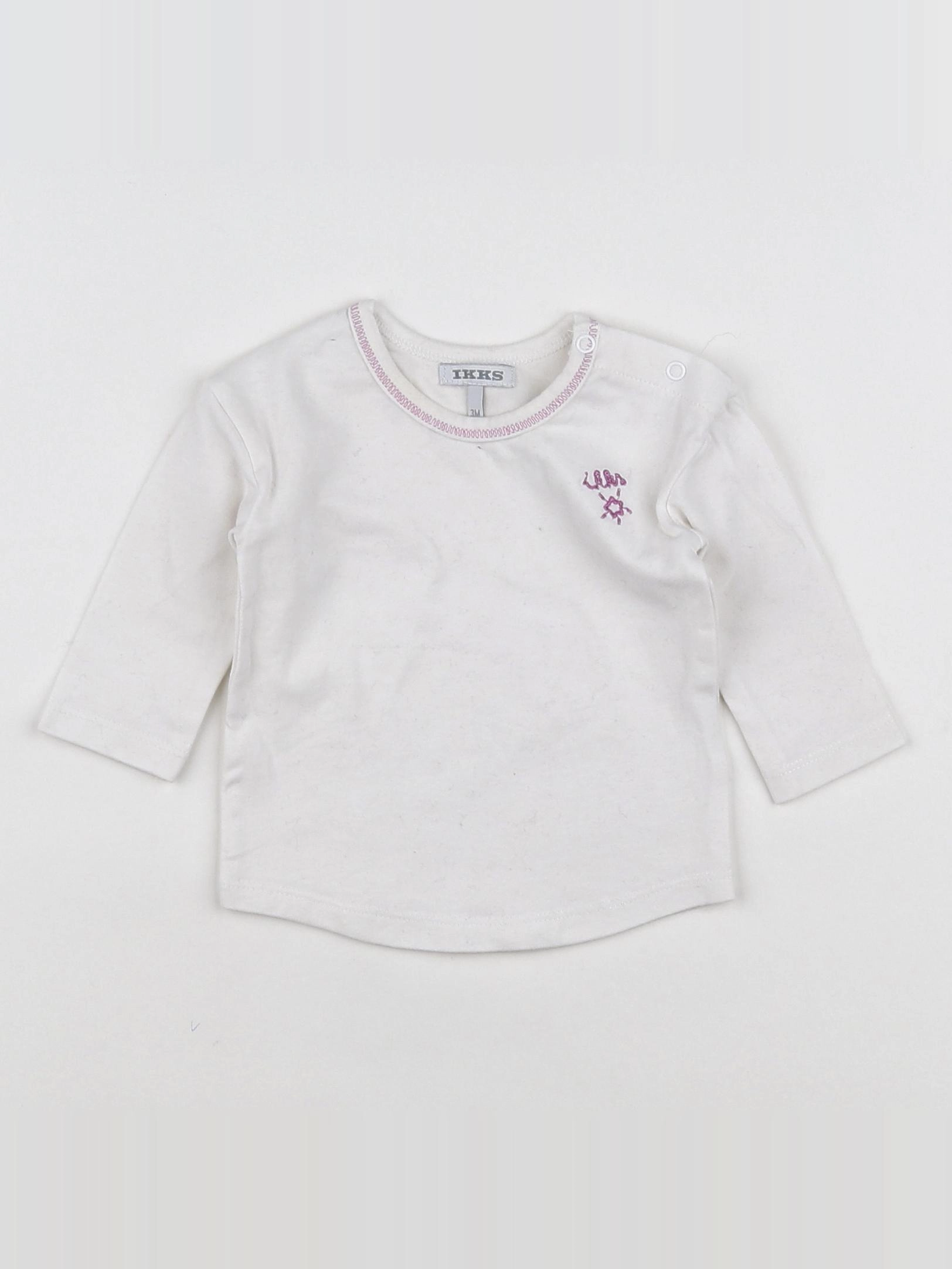 IKKS - tee-shirt blanc - 3 mois