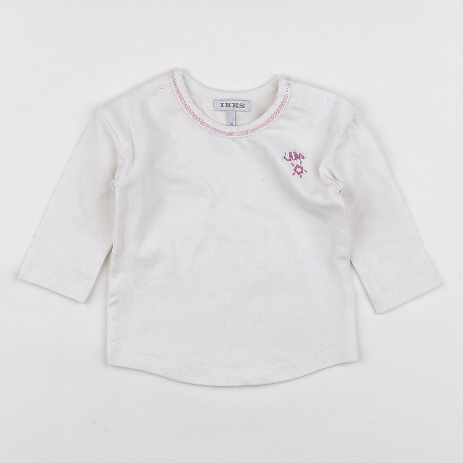 IKKS - tee-shirt blanc - 3 mois