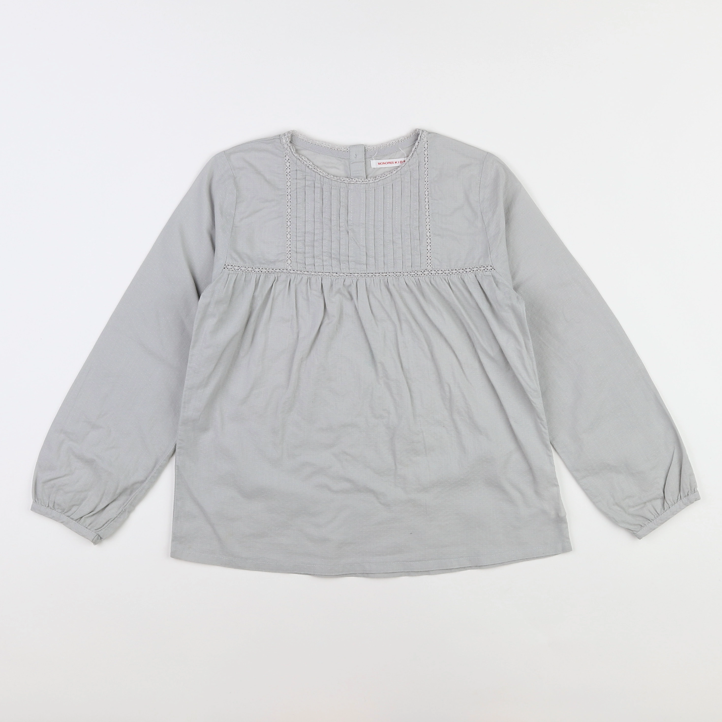 Monoprix - blouse gris - 8 ans