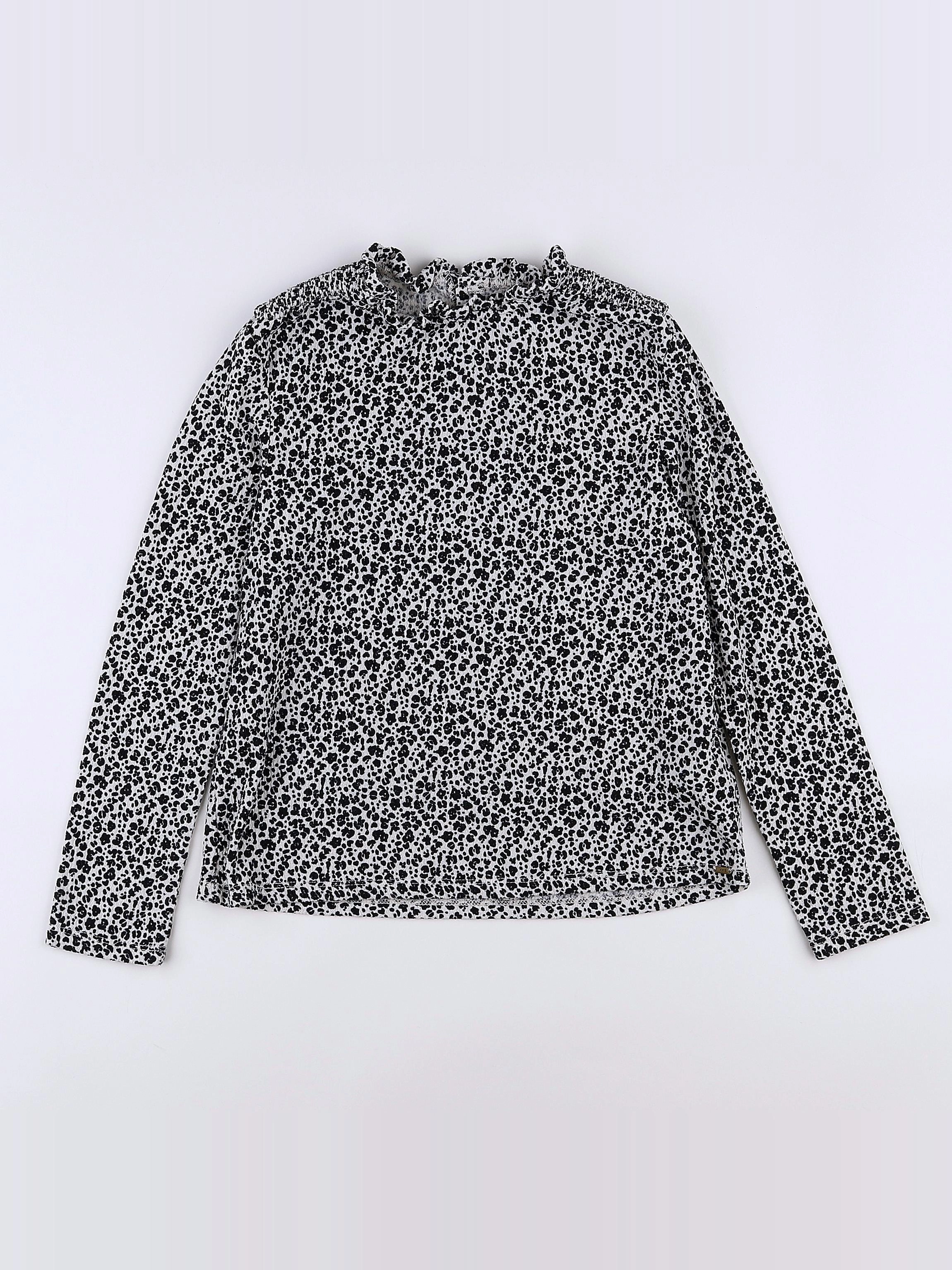 IKKS - blouse blanc, noir - 10 ans