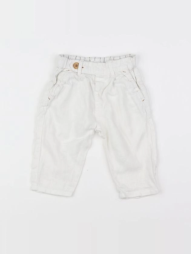 Zara - pantalon blanc - 3/6 mois