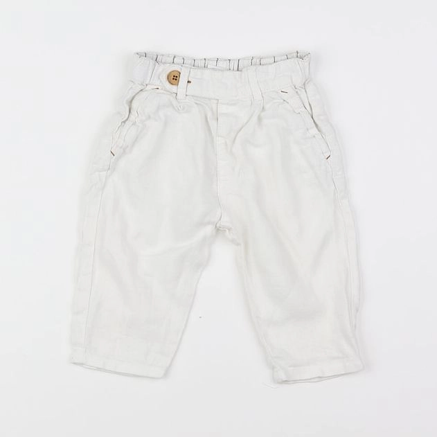 Zara - pantalon blanc - 3/6 mois