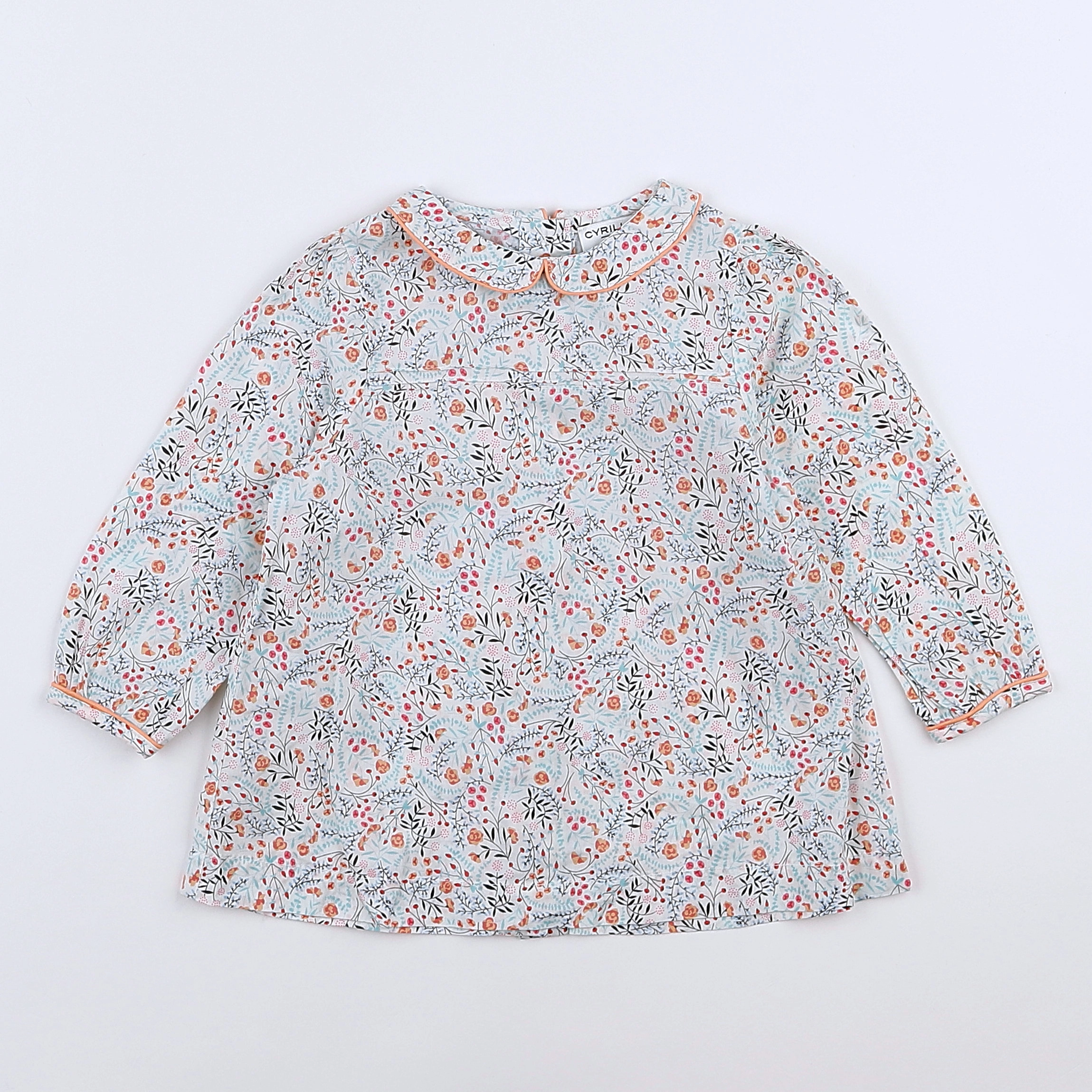 Cyrillus - blouse multicolore - 12 mois