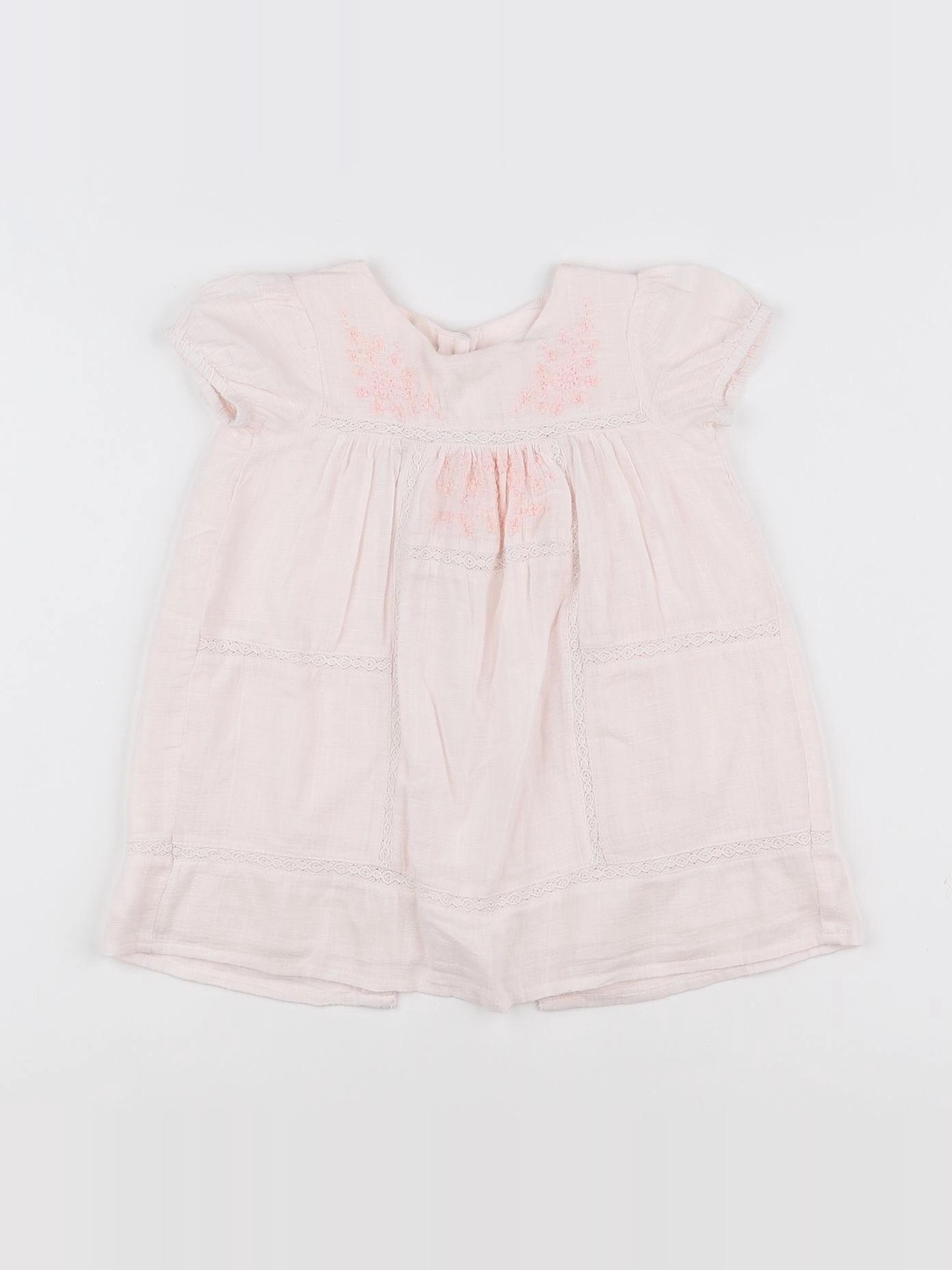 Zara - robe rose - 9/12 mois