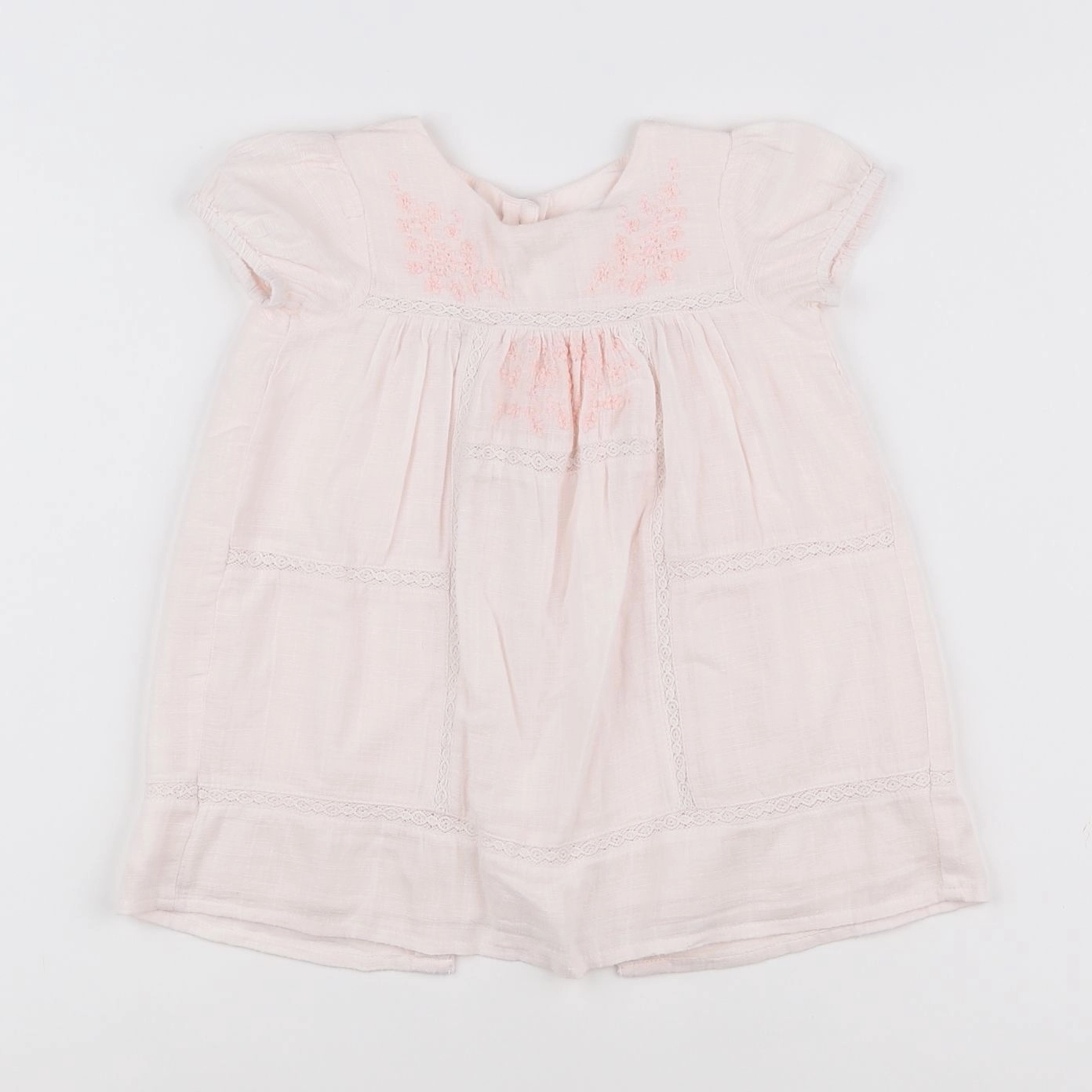 Zara - robe rose - 9/12 mois