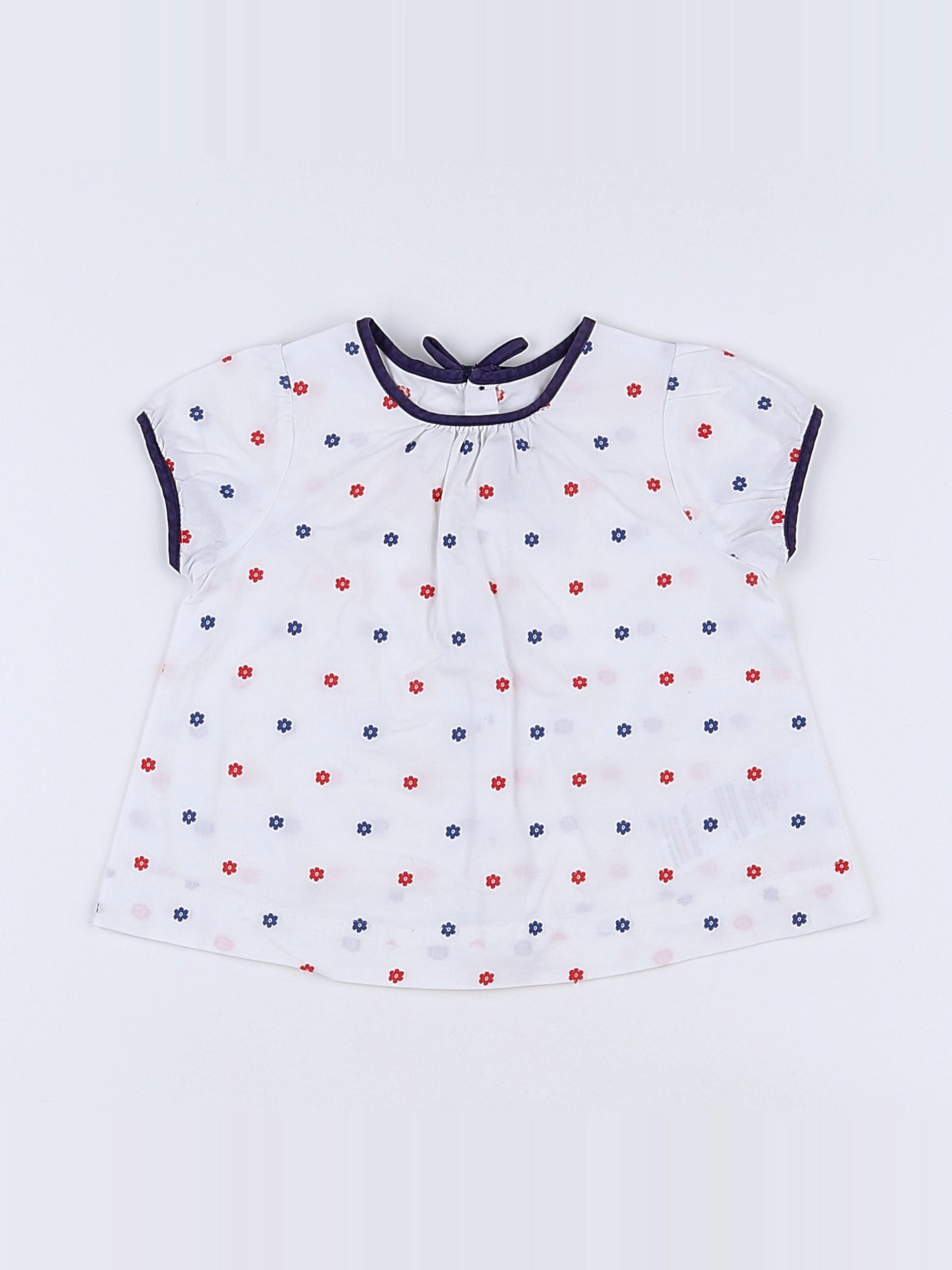 Jacadi - blouse blanc - 12 mois