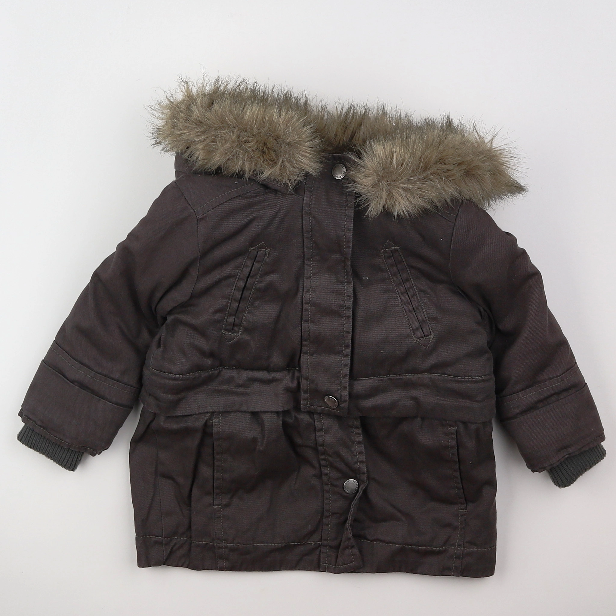 Vertbaudet - parka gris - 2 ans