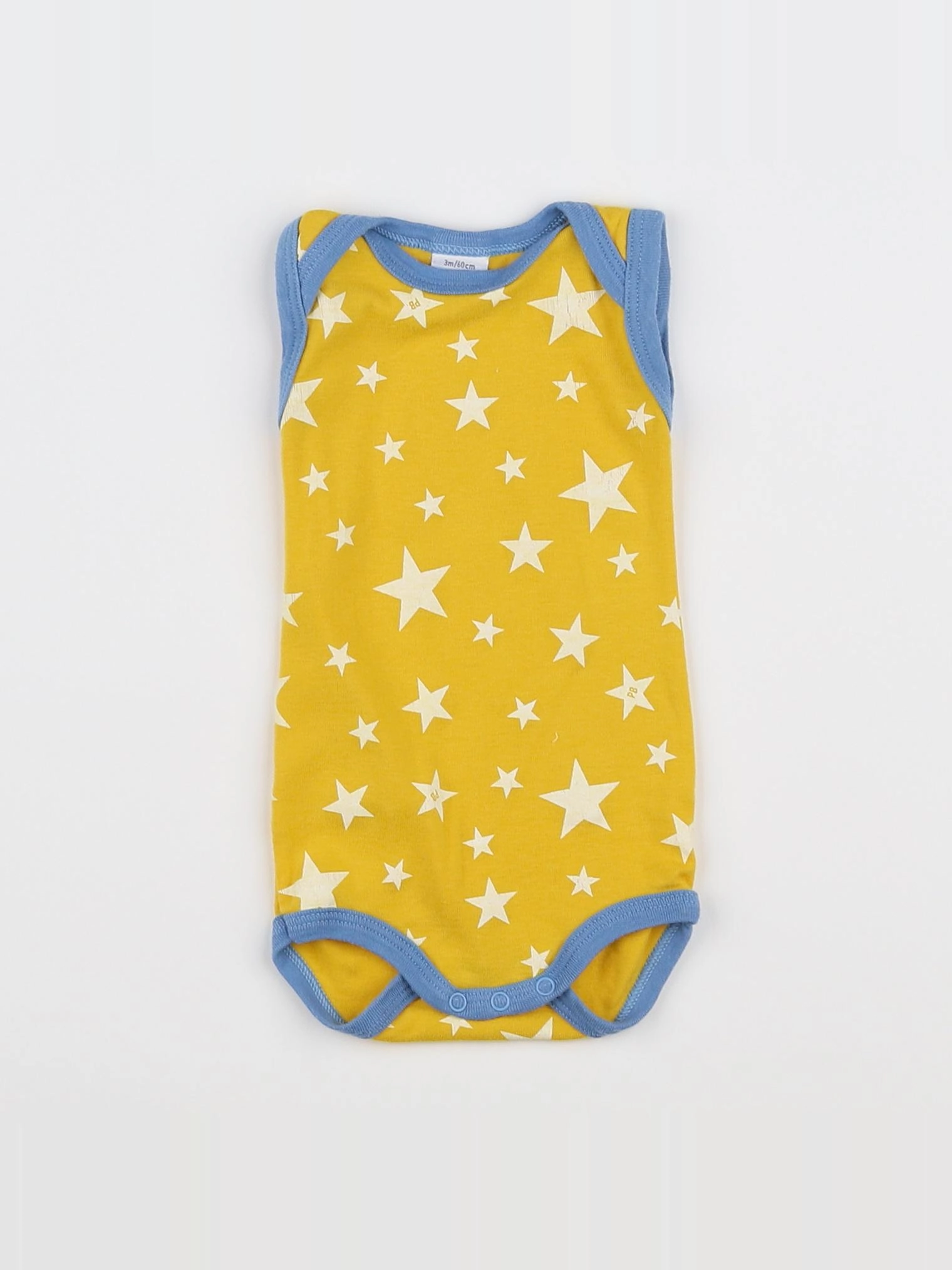 Petit Bateau - body jaune - 3 mois