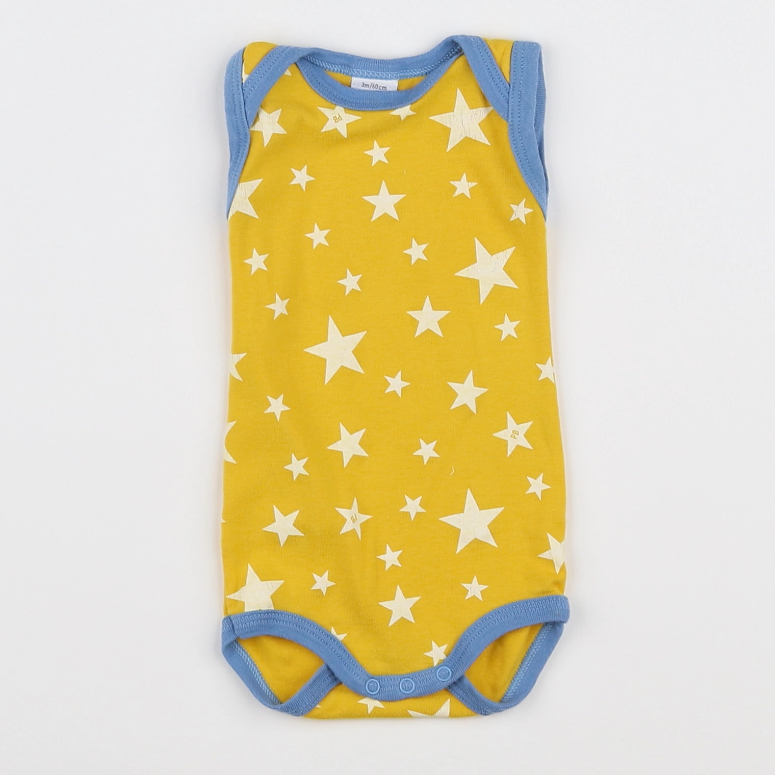 Petit Bateau - body jaune - 3 mois