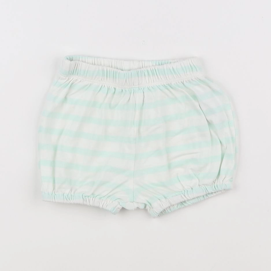 La Redoute - short blanc, bleu - 12 mois