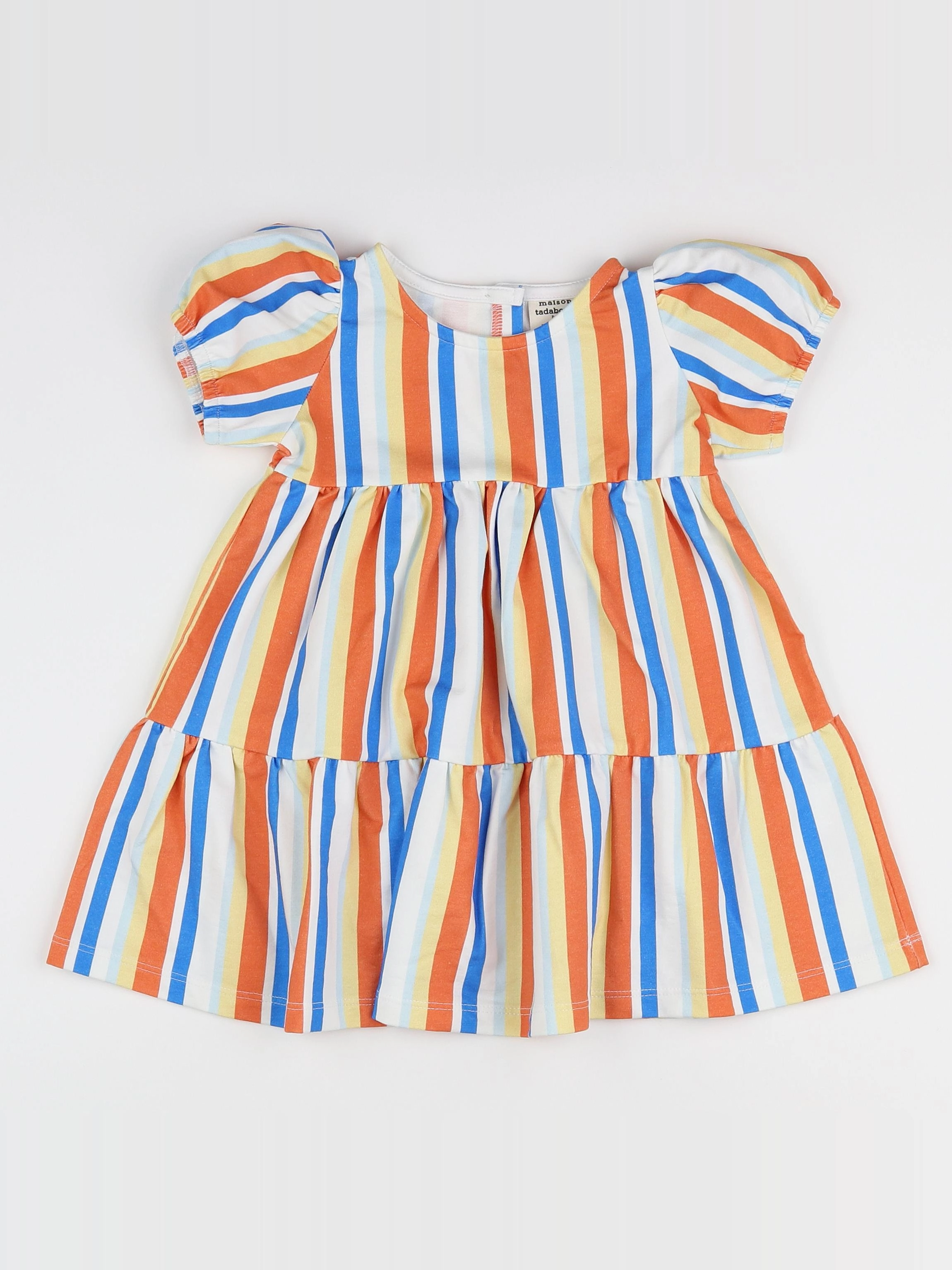 Maison Tadaboum - robe multicolore (neuf) - 9 mois