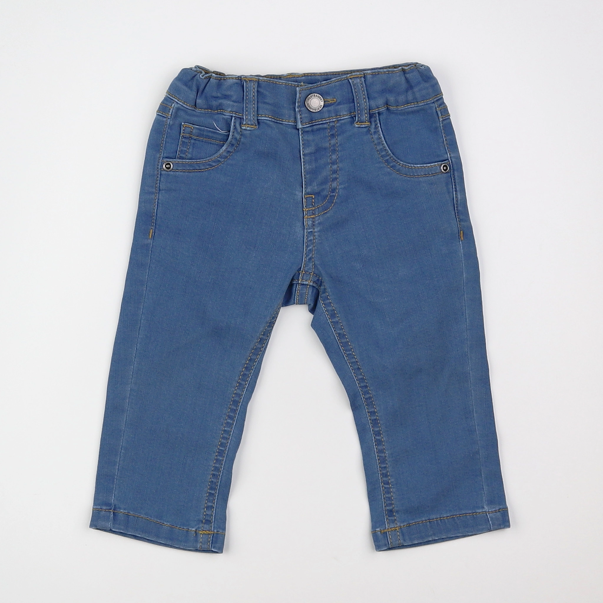 Vertbaudet - pantalon bleu - 9 mois
