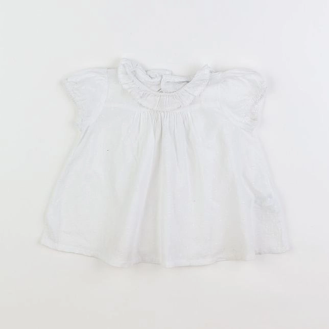 Boutchou - blouse blanc - 12 mois