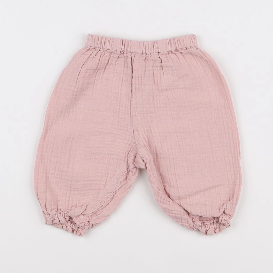 Bonton - pantalon rose - 3 mois