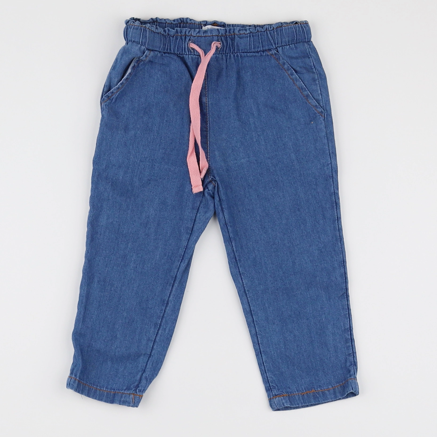 Boutchou - pantalon bleu - 9 mois