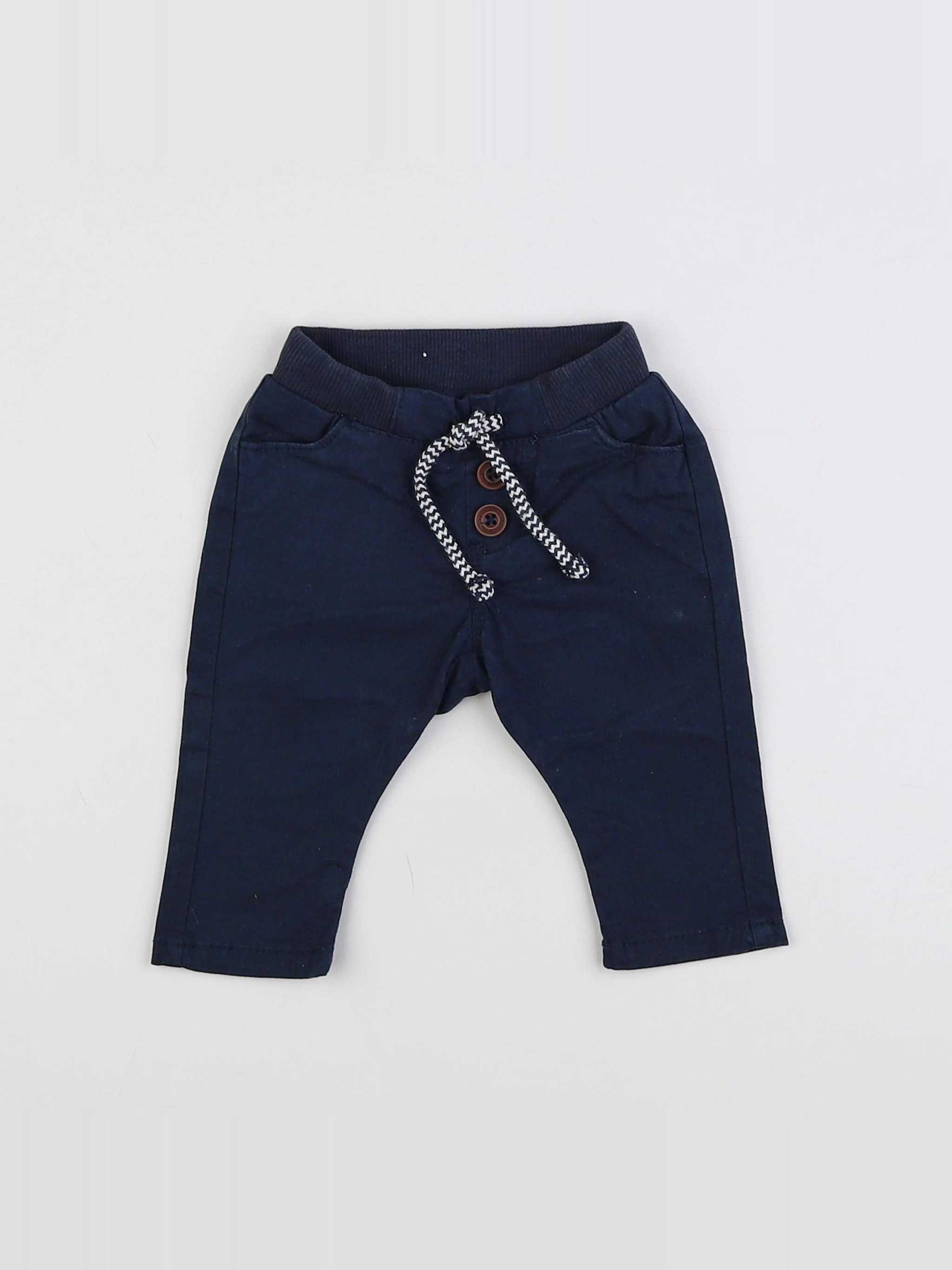 Tape à l'oeil - pantalon bleu - 3 mois