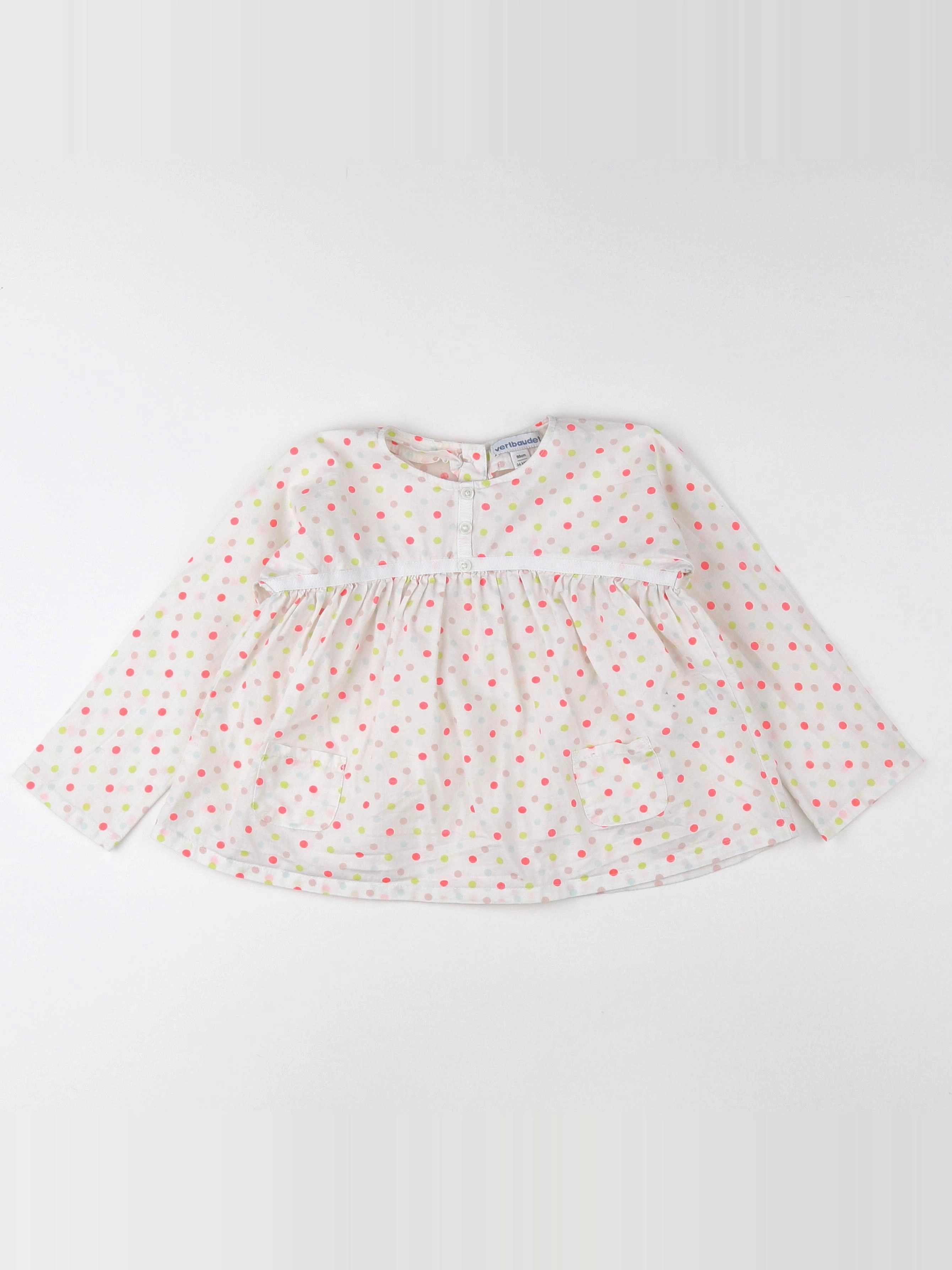 Vertbaudet - blouse blanc - 2 ans