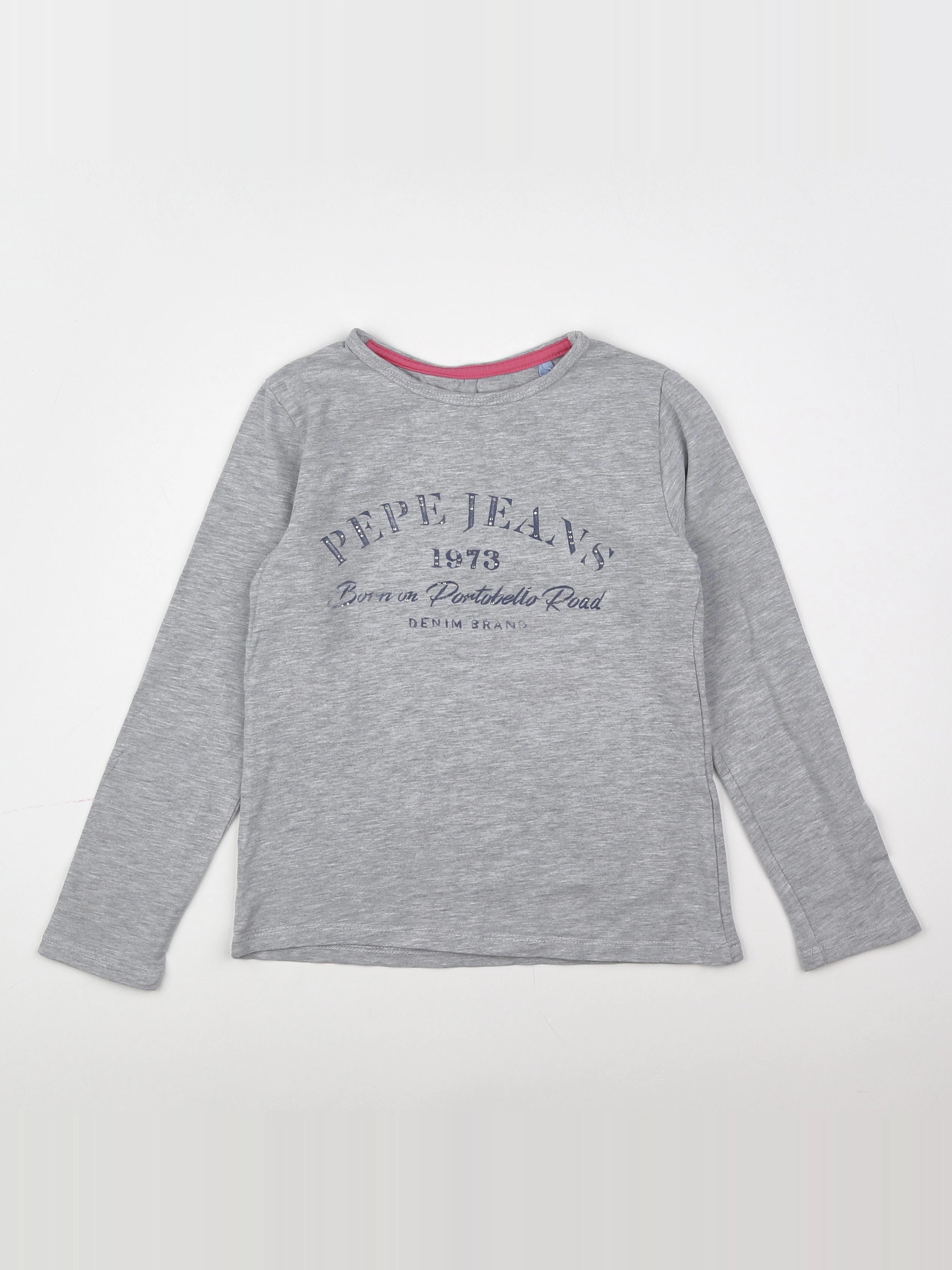 Pepe Jeans - tee-shirt gris - 8 ans