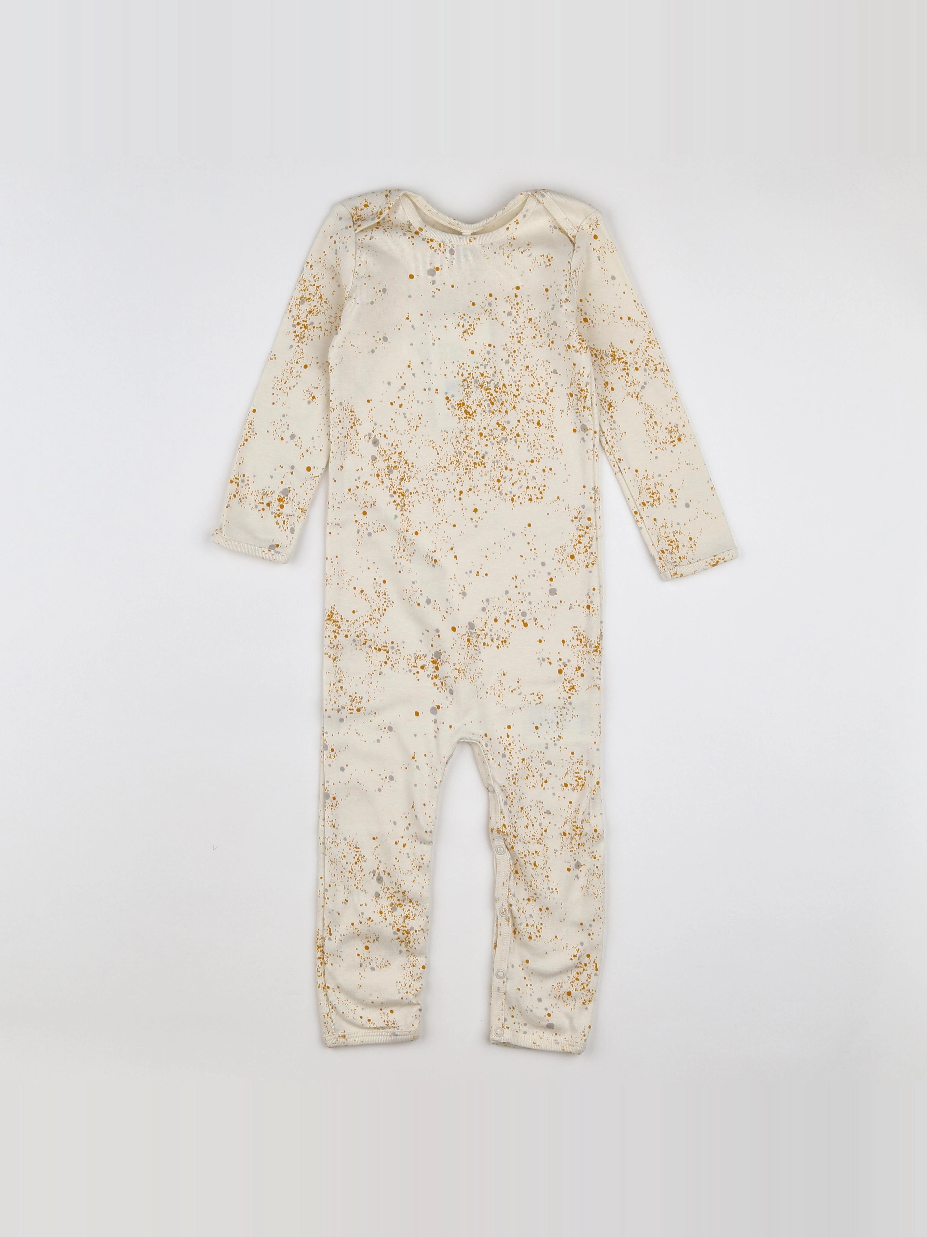 Soft Gallery - pyjama coton blanc, jaune (état neuf) - 18 mois