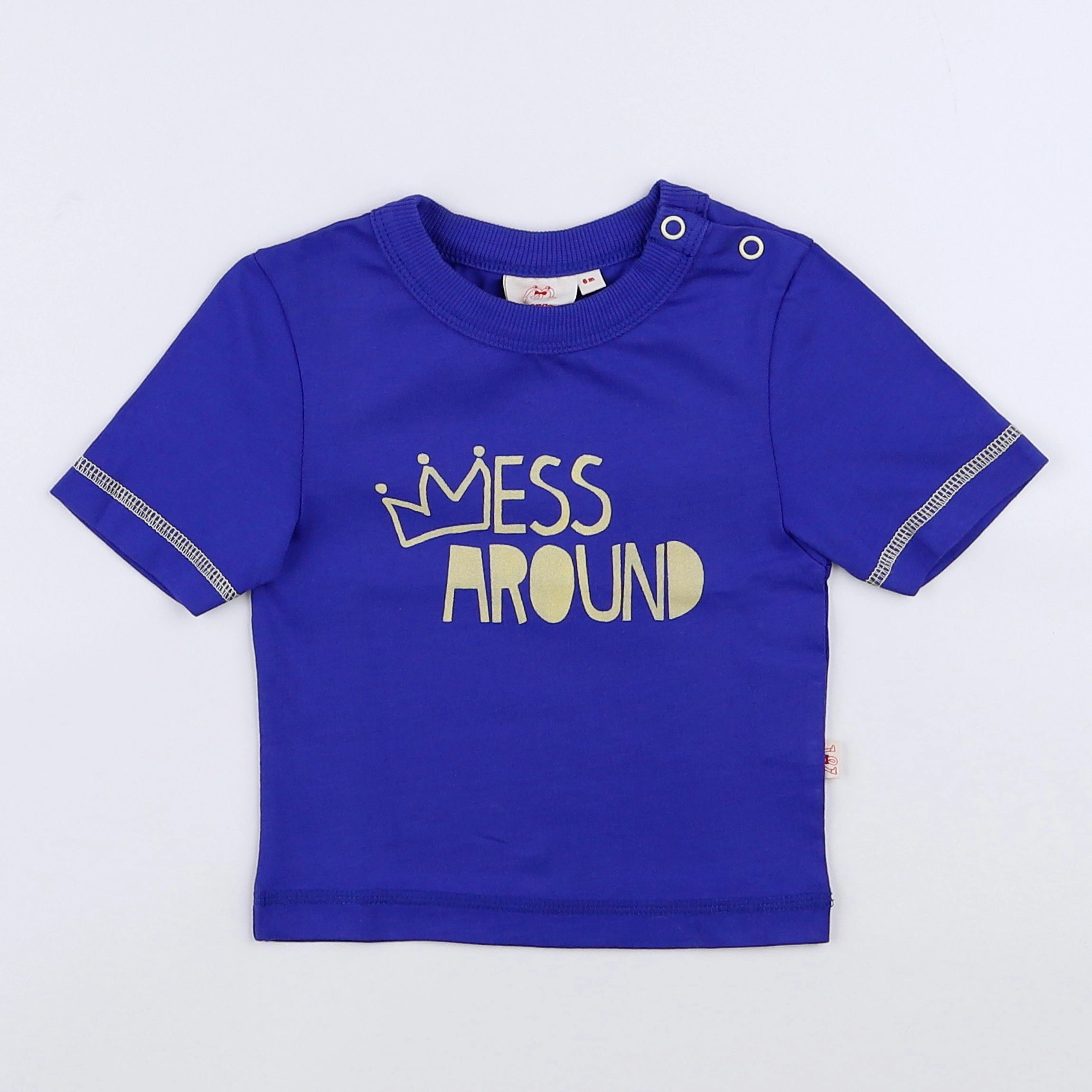 Les Marsiens - tee-shirt bleu (neuf) - 12 mois