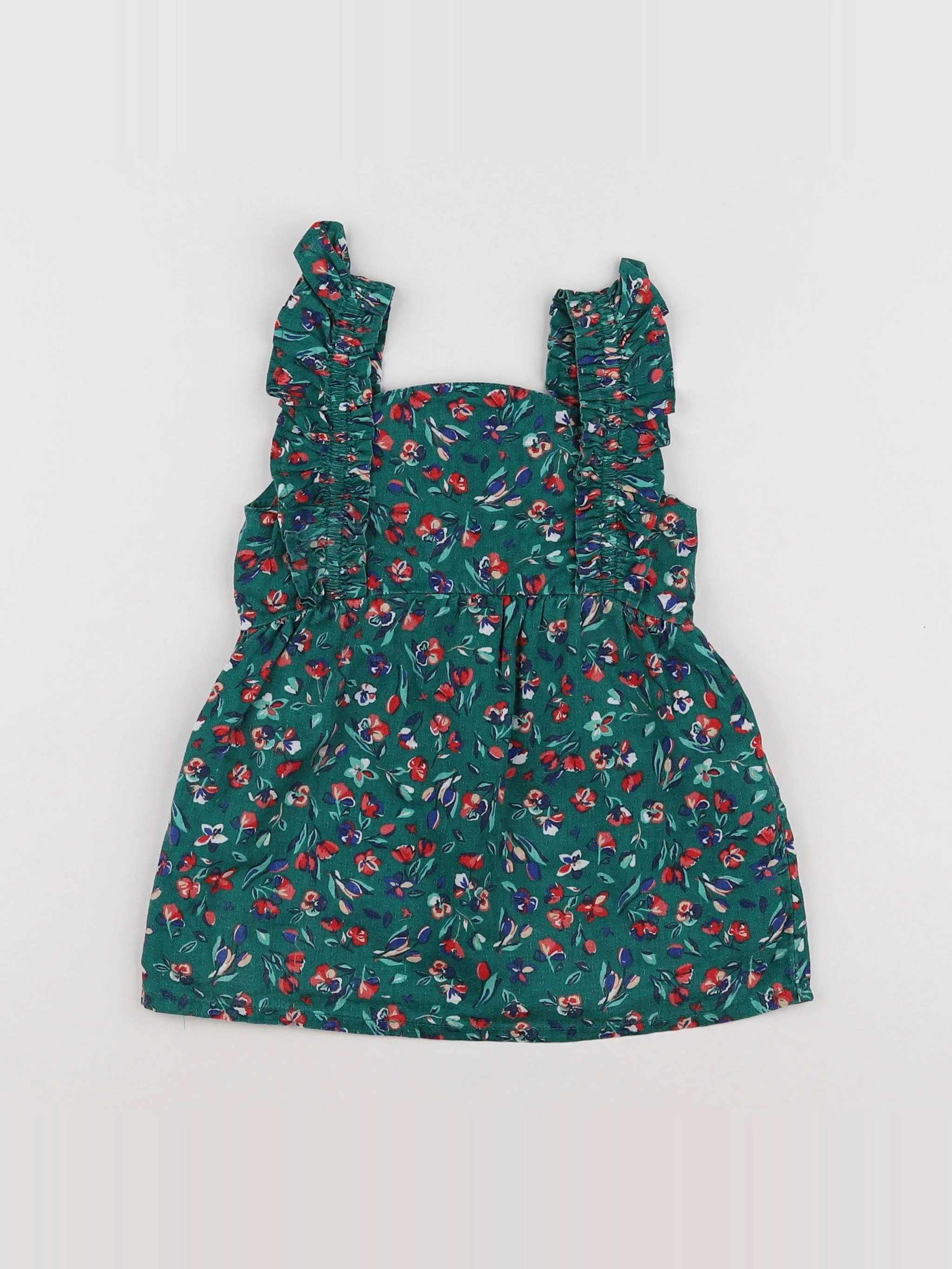 Tape à l'oeil - robe vert - 12 mois