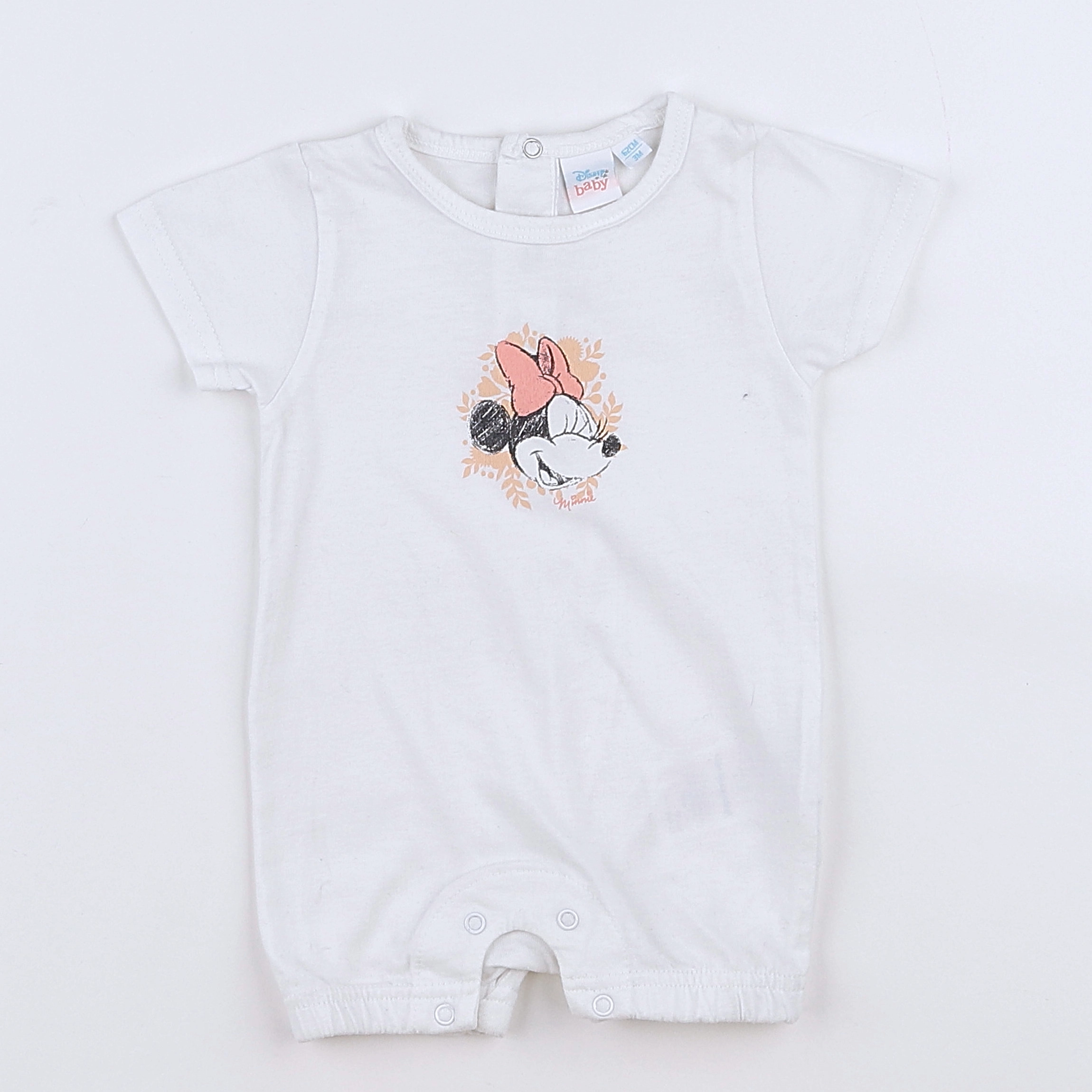 Vertbaudet - pyjama coton blanc - 3 mois