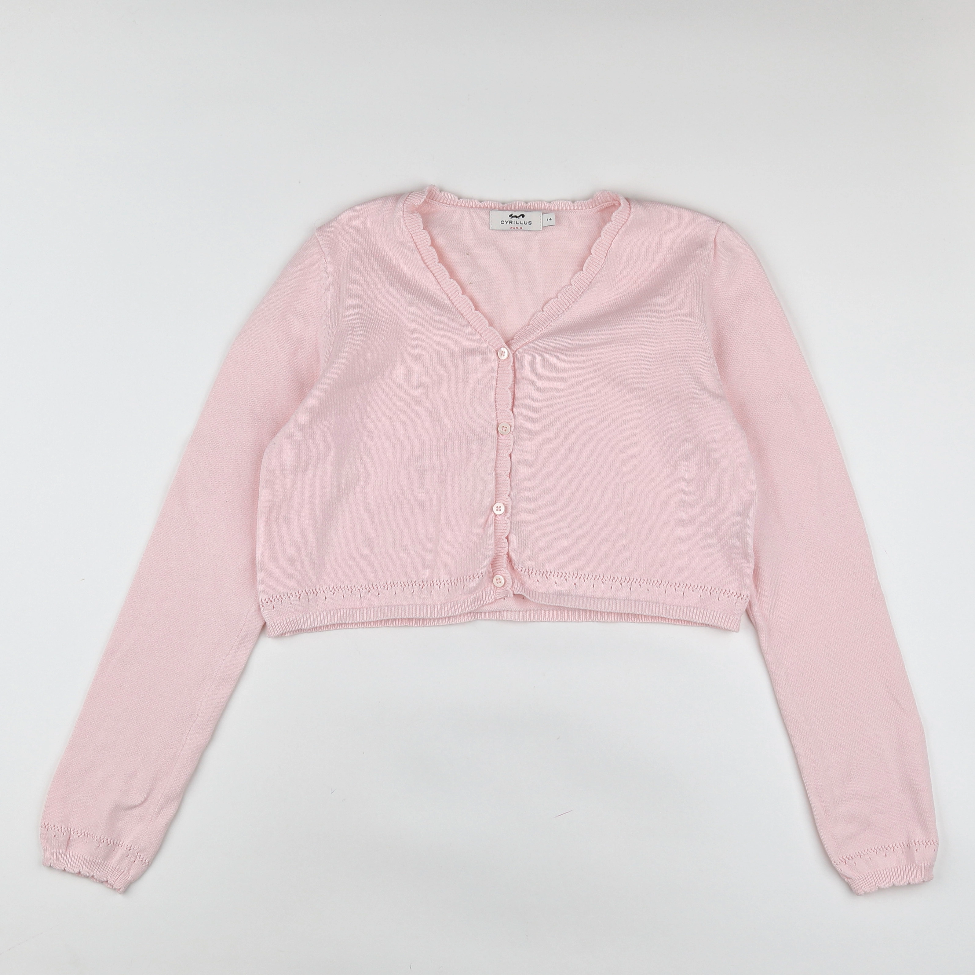 Cyrillus - gilet rose - 14 ans