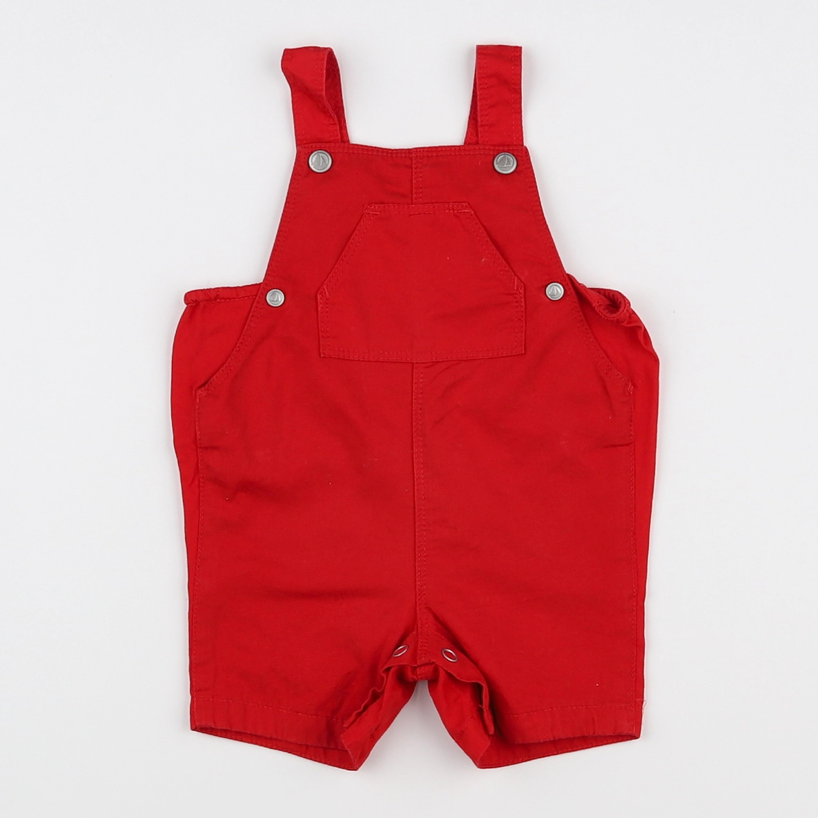 Petit Bateau - salopette rouge - 3 mois