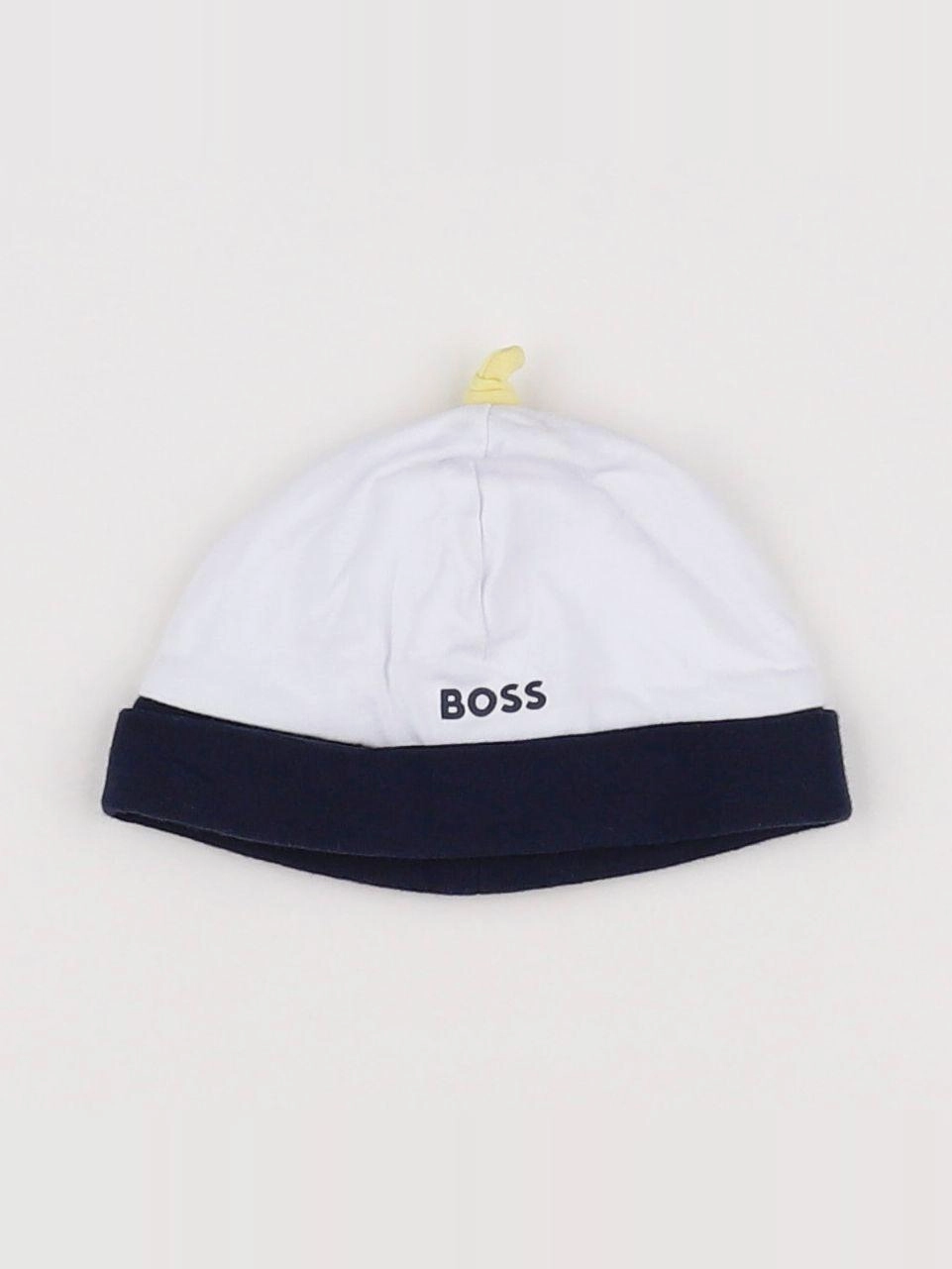 Hugo Boss - bonnet blanc - 3 mois