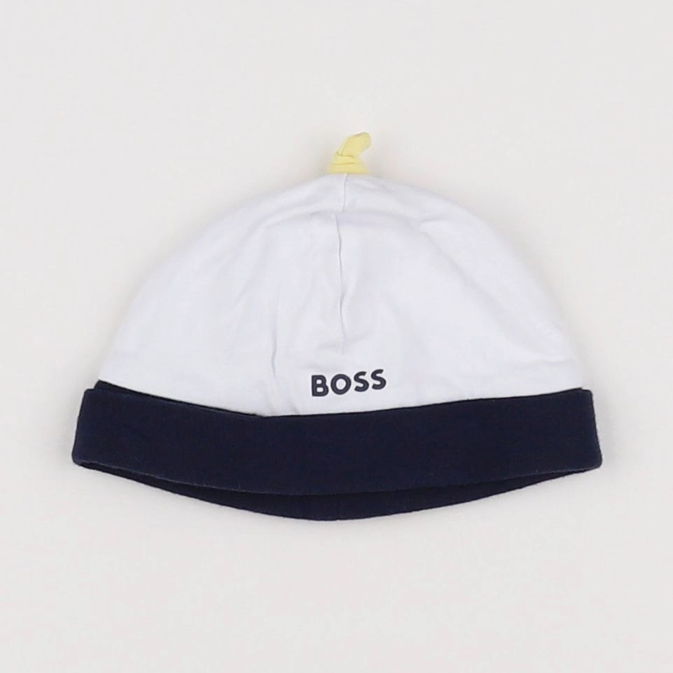 Hugo Boss - bonnet blanc - 3 mois