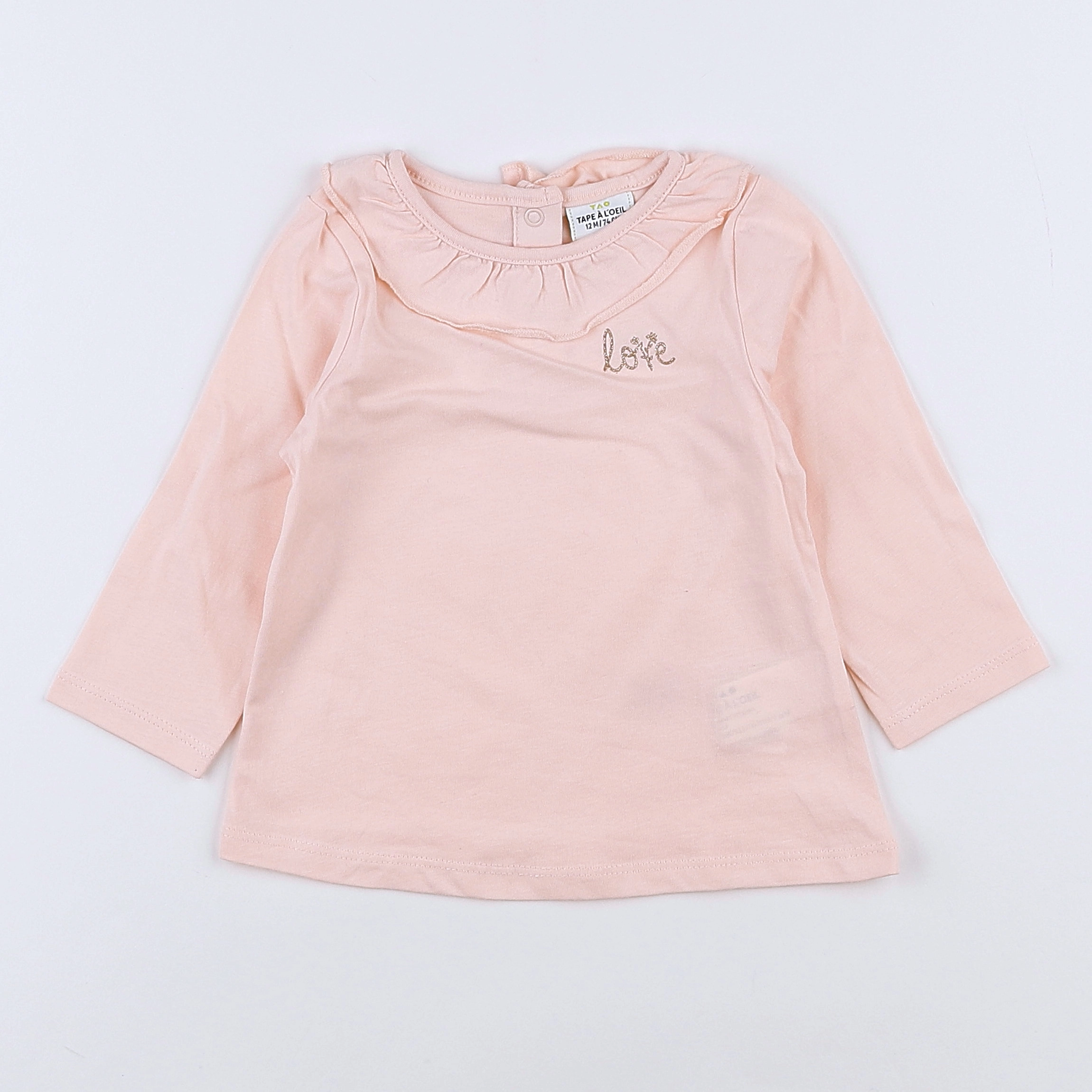 Tape à l'oeil - tee-shirt rose - 12 mois