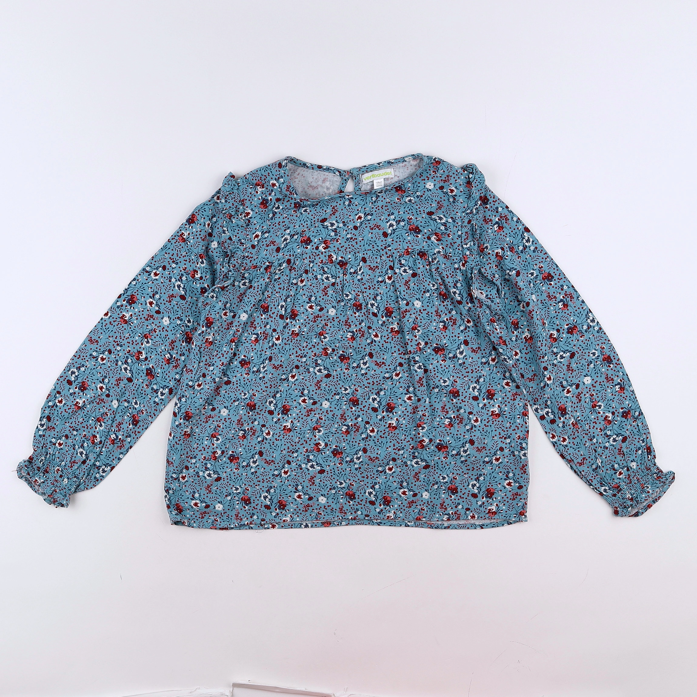 Vertbaudet - blouse bleu - 8 ans