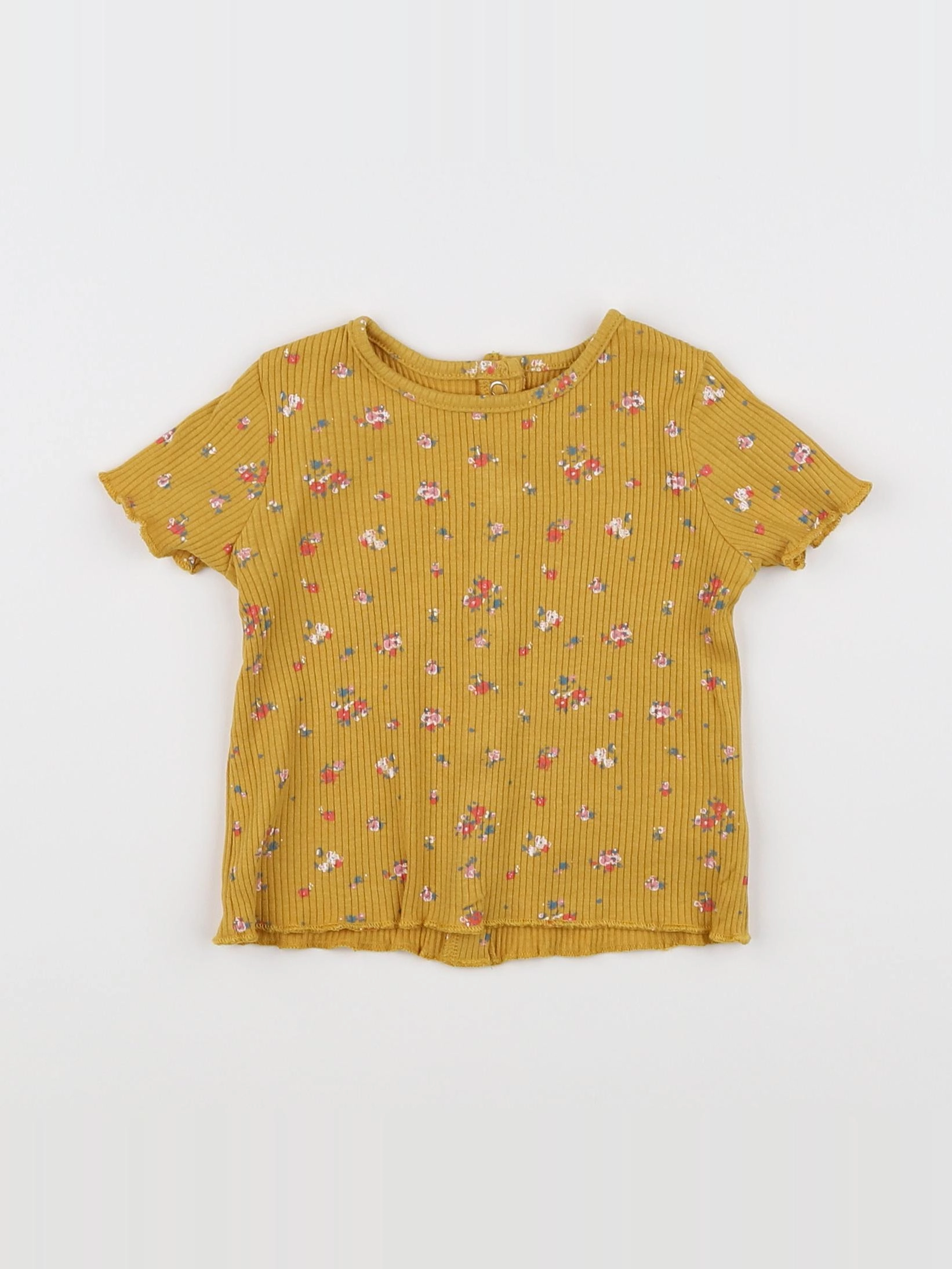 Vertbaudet - tee-shirt jaune - 3 mois
